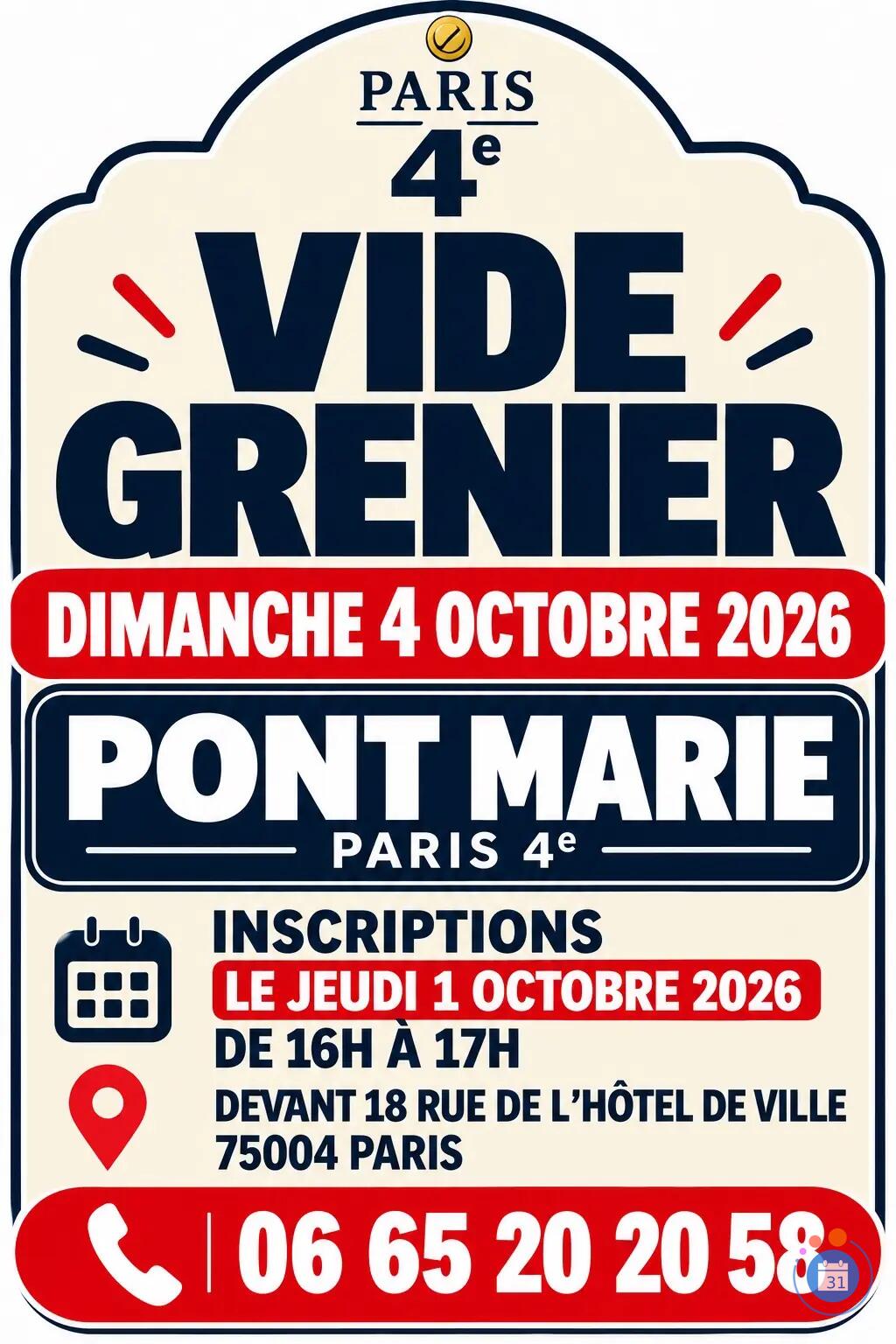 Image Vide - Grenier - Pont Marie Paris 4eme - Metro Pont Marie (photo 1)