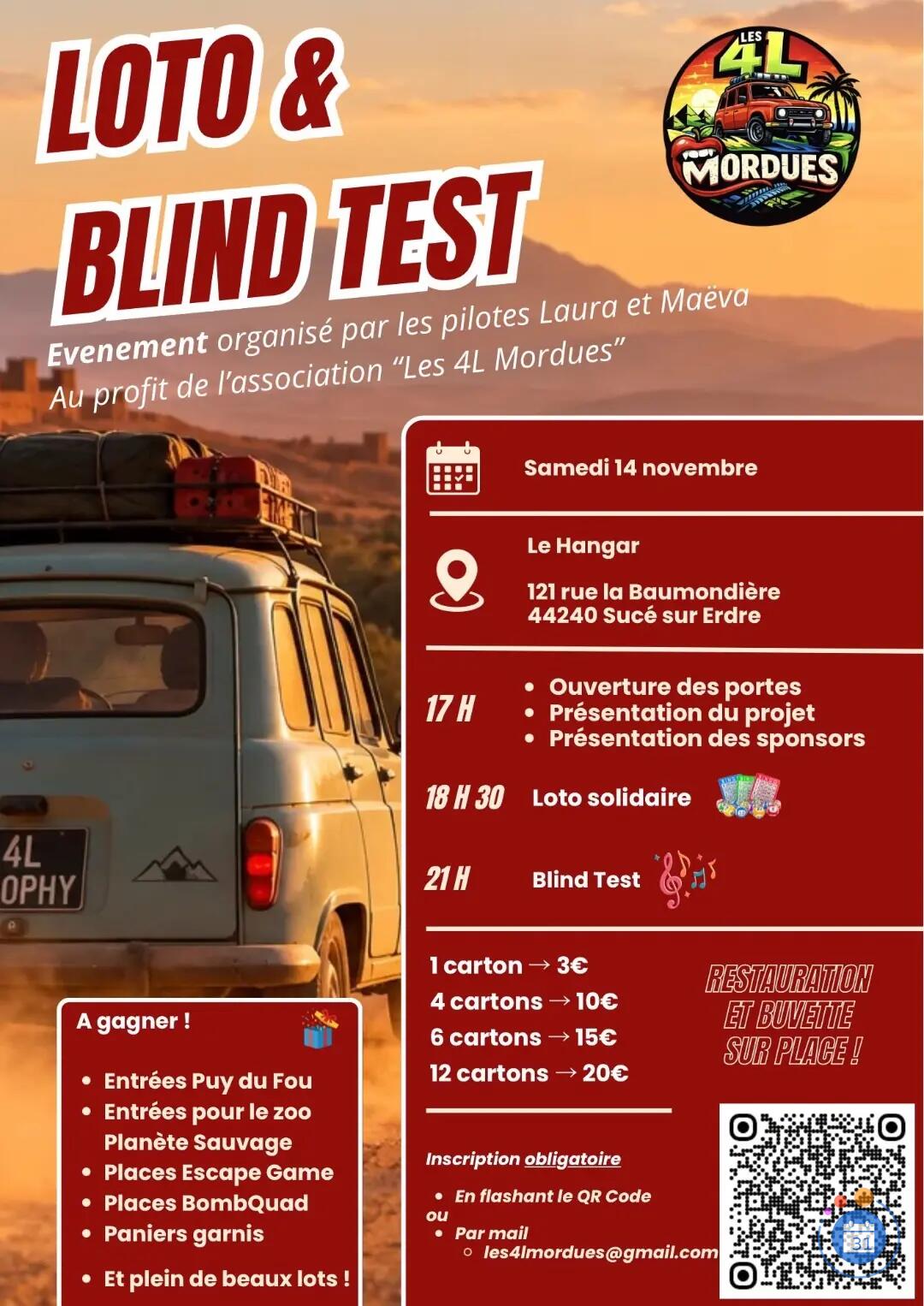 Flyer Soirée Loto et blind test
