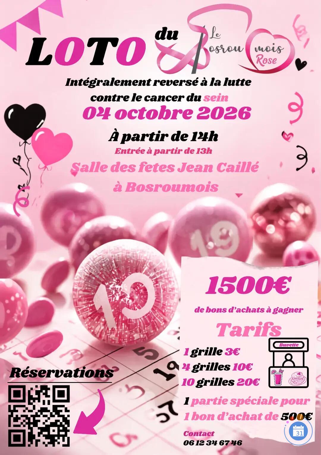 Image Loto solidaire Le Bosroumois Rose (photo 1)