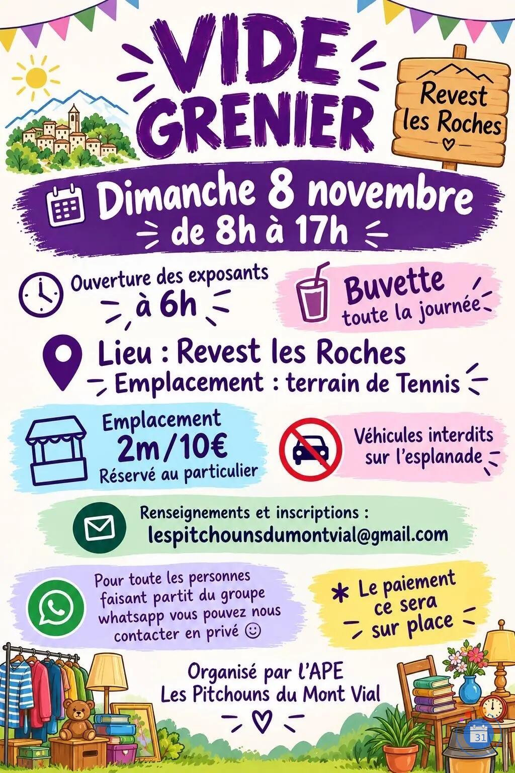 Image Vide Grenier de l’APE LES PITCHOUNS DU MONT VIAL (photo 1)
