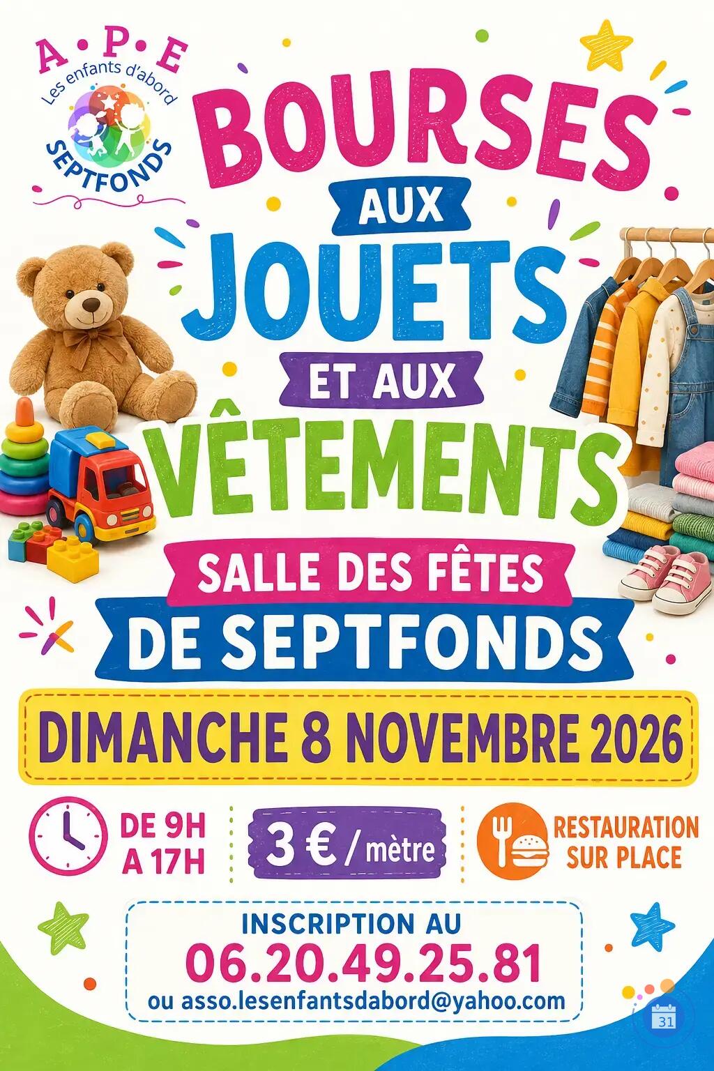 Image Bourses aux jouets et aux vêtements de l'APE (photo 1)