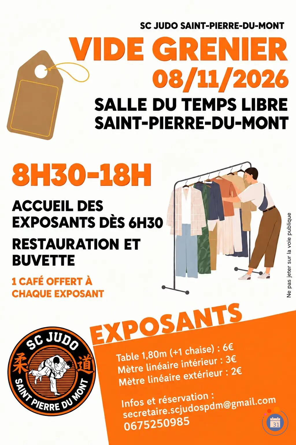 Image Vide Grenier SC Judo Saint Pierre du Mont (photo 1)