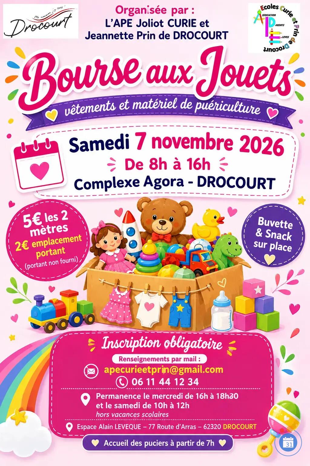 Image Bourse aux jouets, vêtements et matériel de puériculture (photo 1)