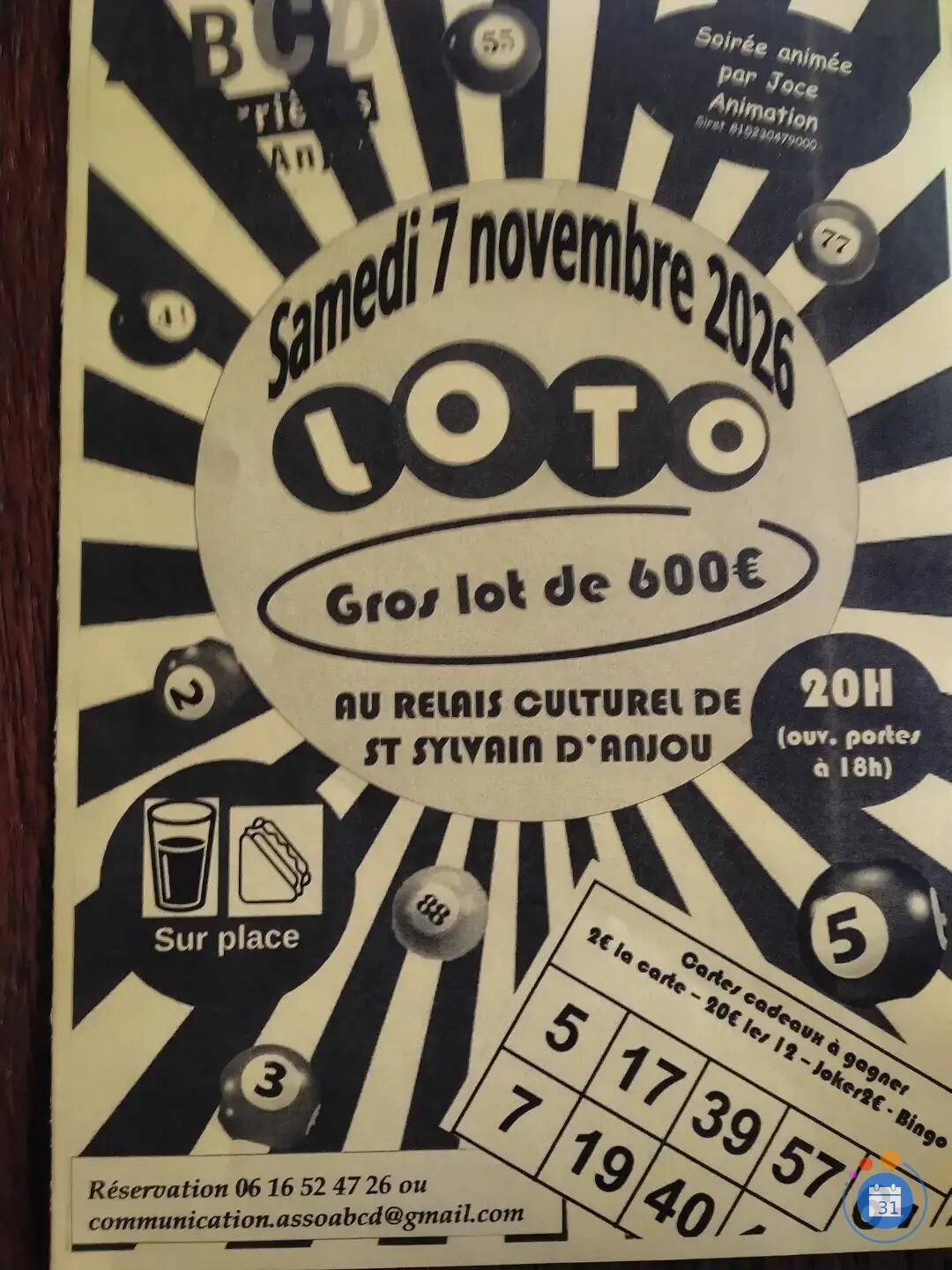 Flyer Loto association abcd