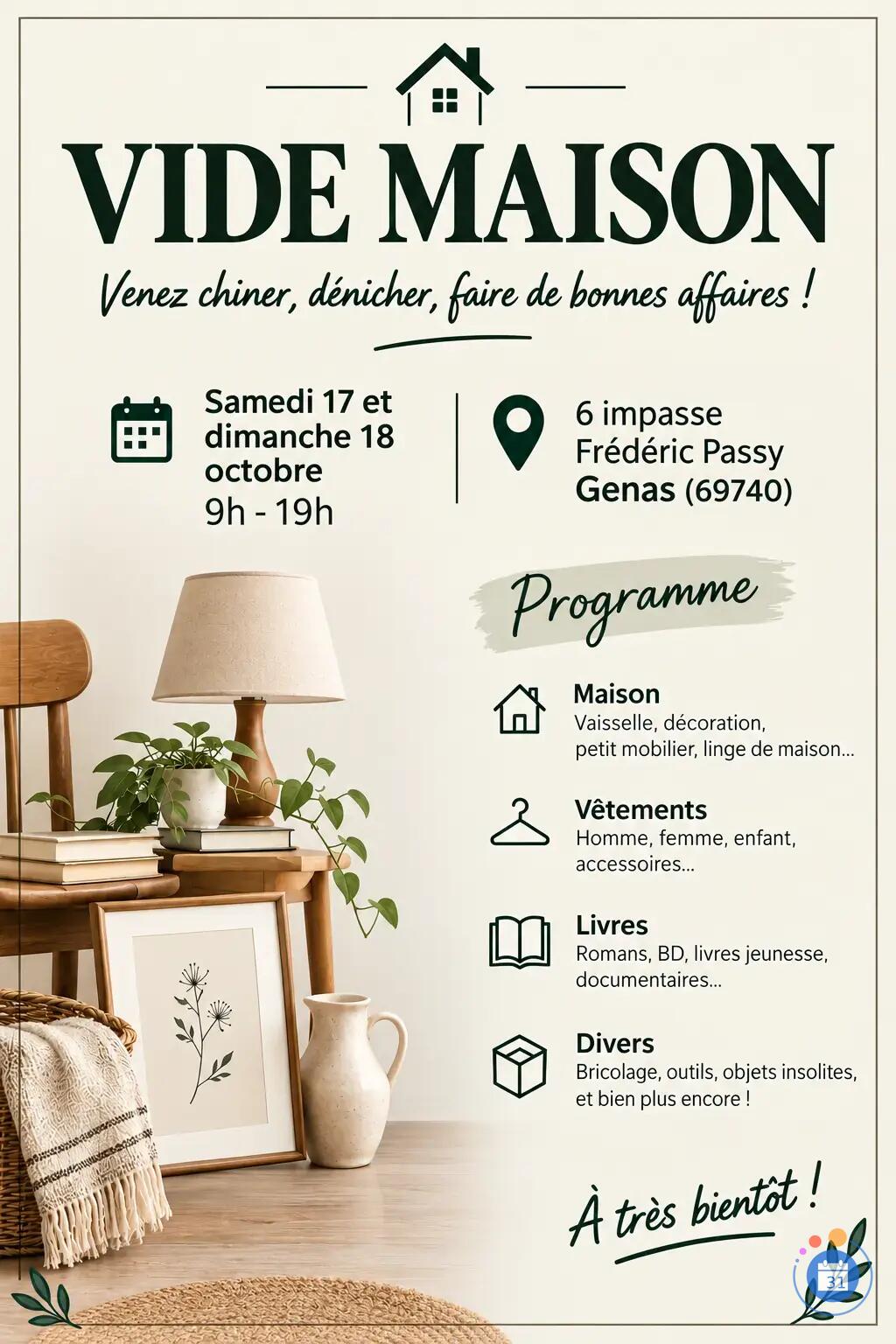 Image Vide Maison Genas 17/18 octobre (photo 1)