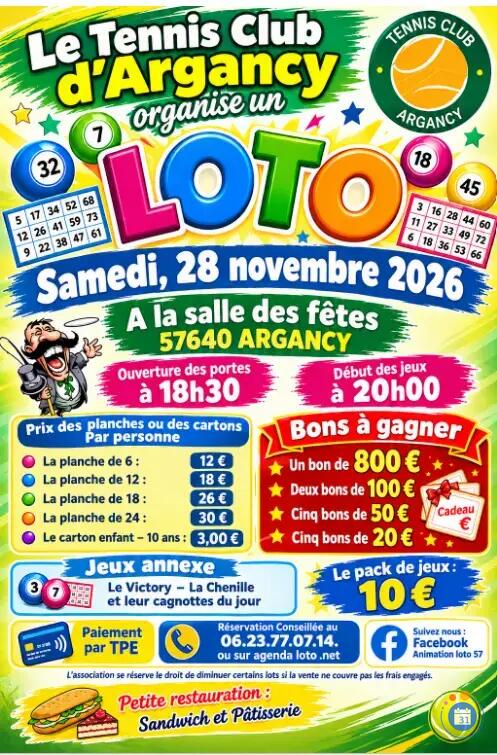 Image Loto Le Tennis Club d’Argancy (photo 1)
