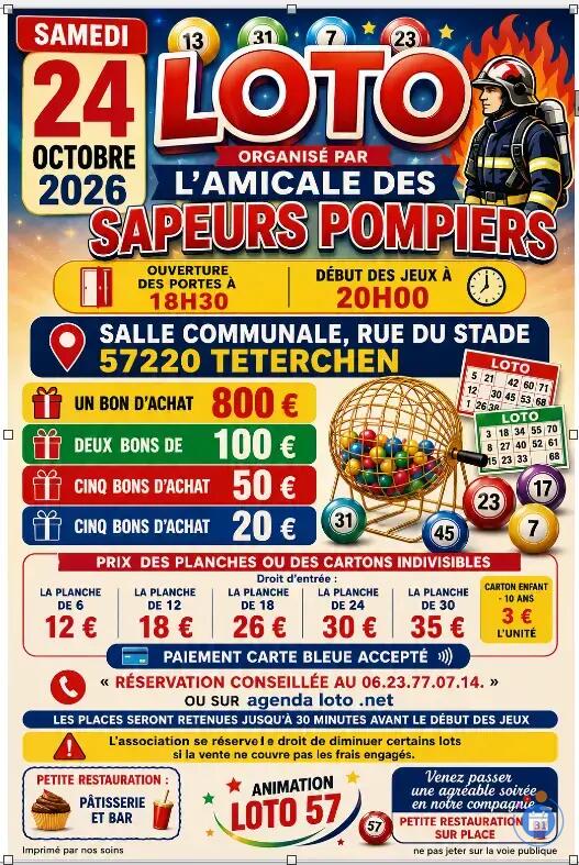 Image Loto l’amicale des Sapeurs Pompiers (photo 1)