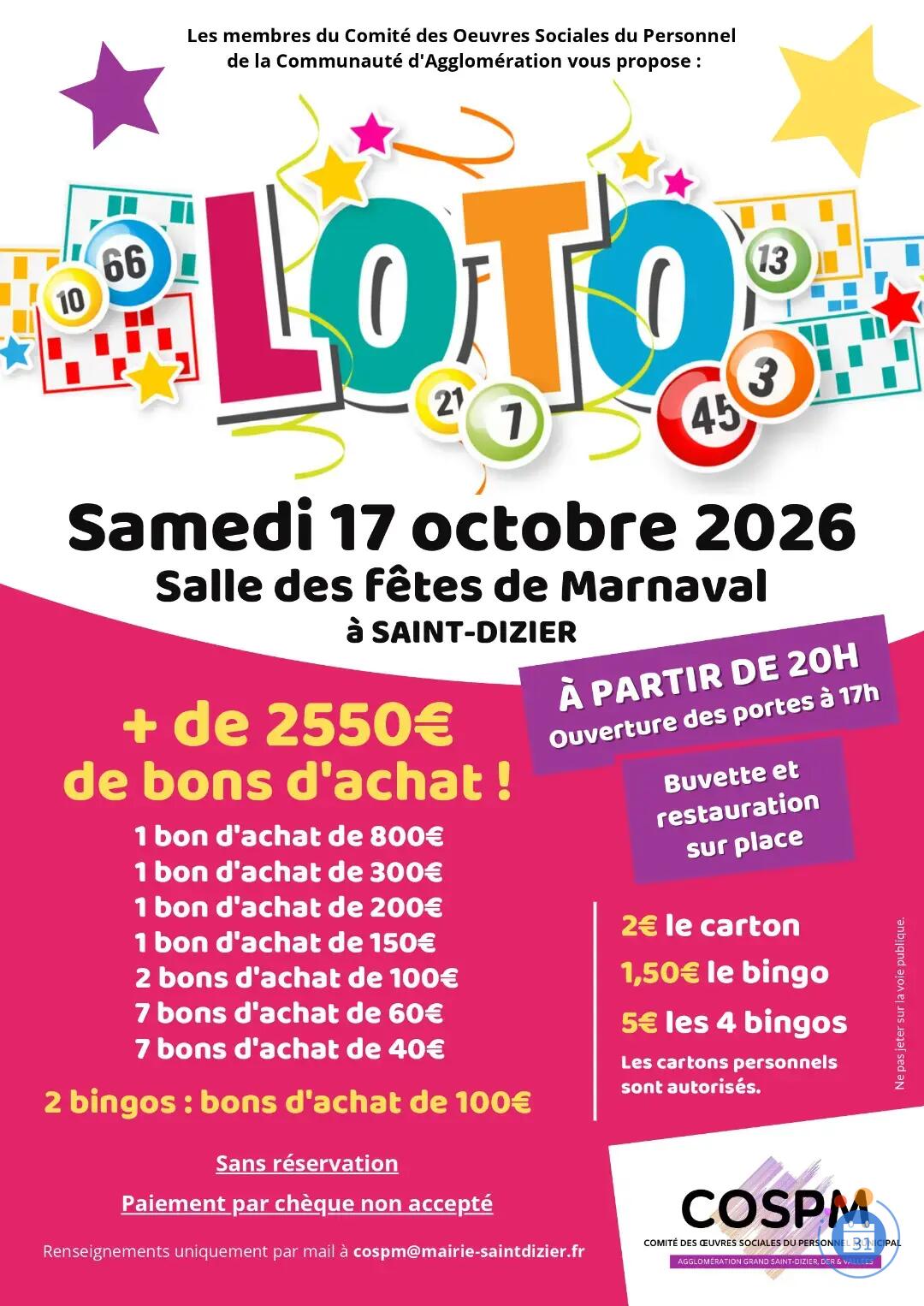 Image Loto du Comité de la Ville de Saint-Dizier (photo 1)