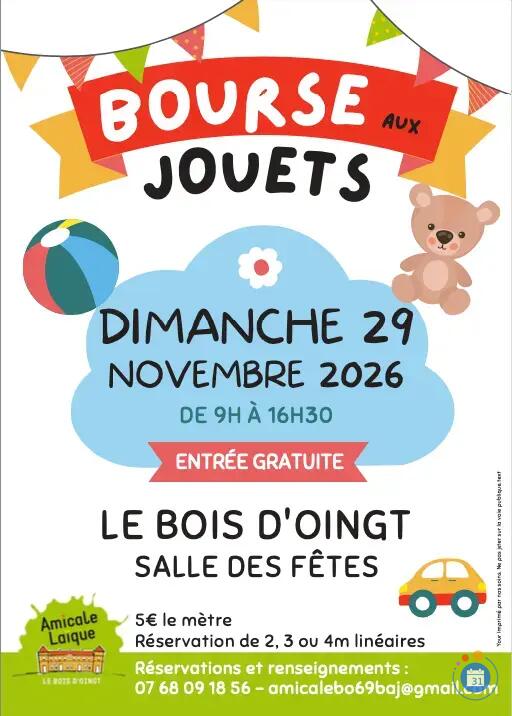 Image Bourse aux jouets de l'amicale laïque du Bois d'Oingt (photo 1)