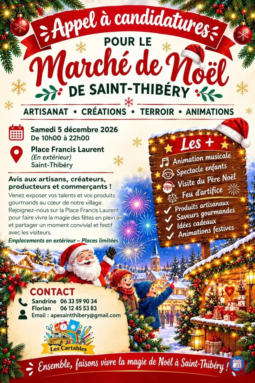Image Marché de Noël à saint thibery (photo 1)