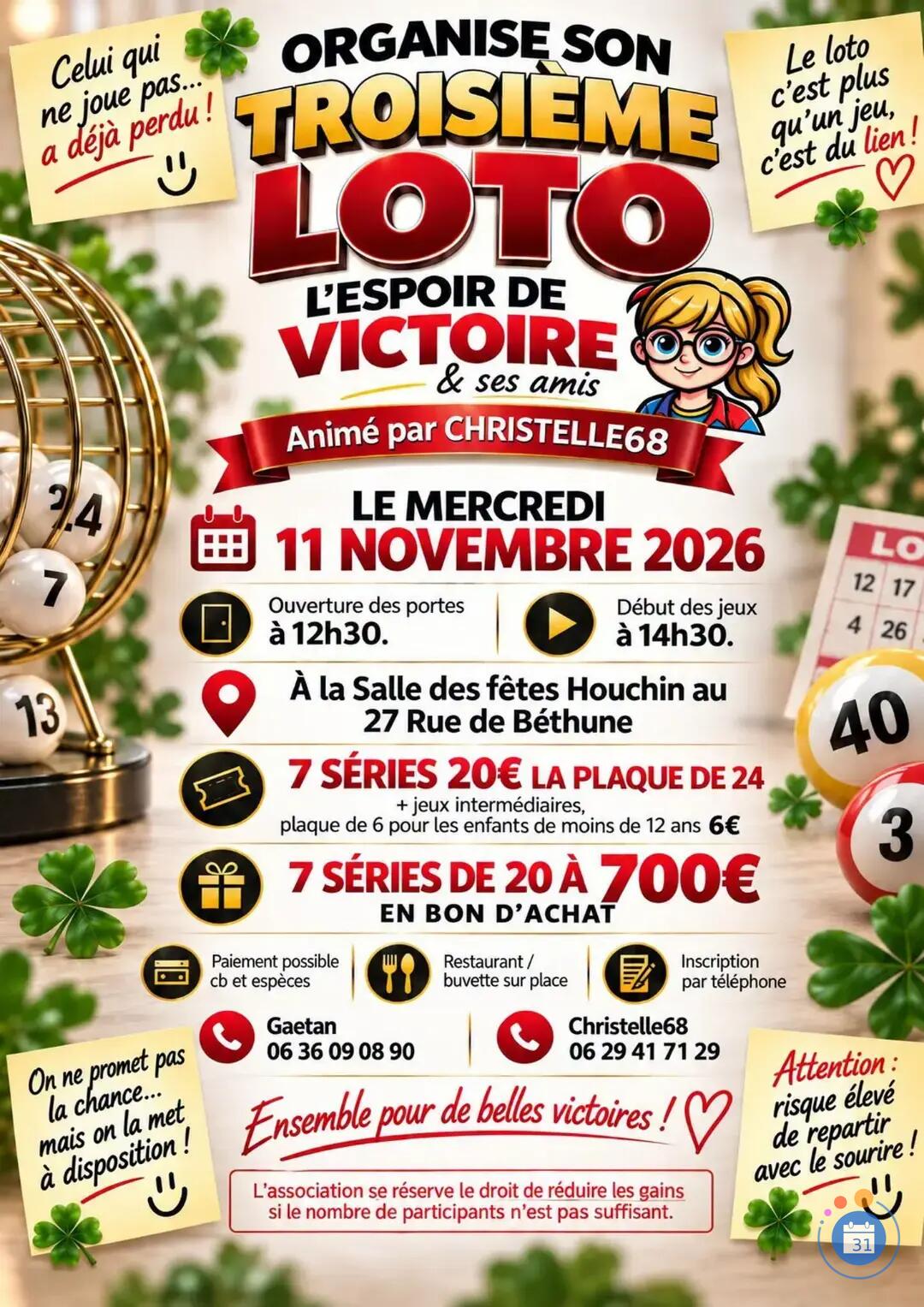 Image Loto houchin 11 Novembre (photo 1)
