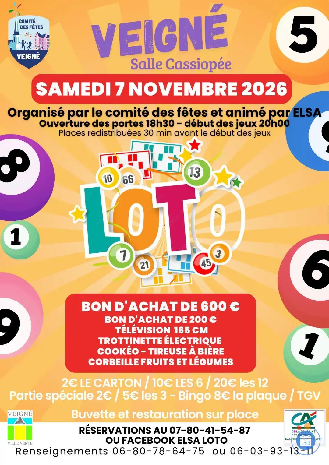 Image Loto du Comité des fêtes de Veigné (photo 1)