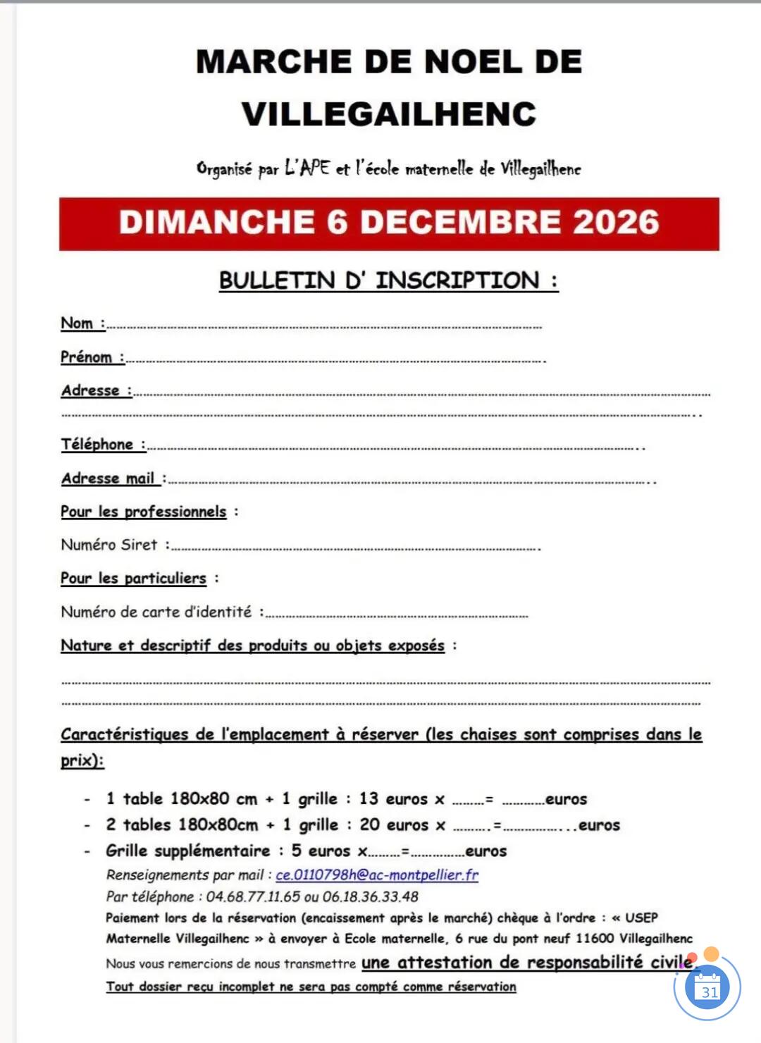Image Marché de Noël de l école maternelle (photo 2)