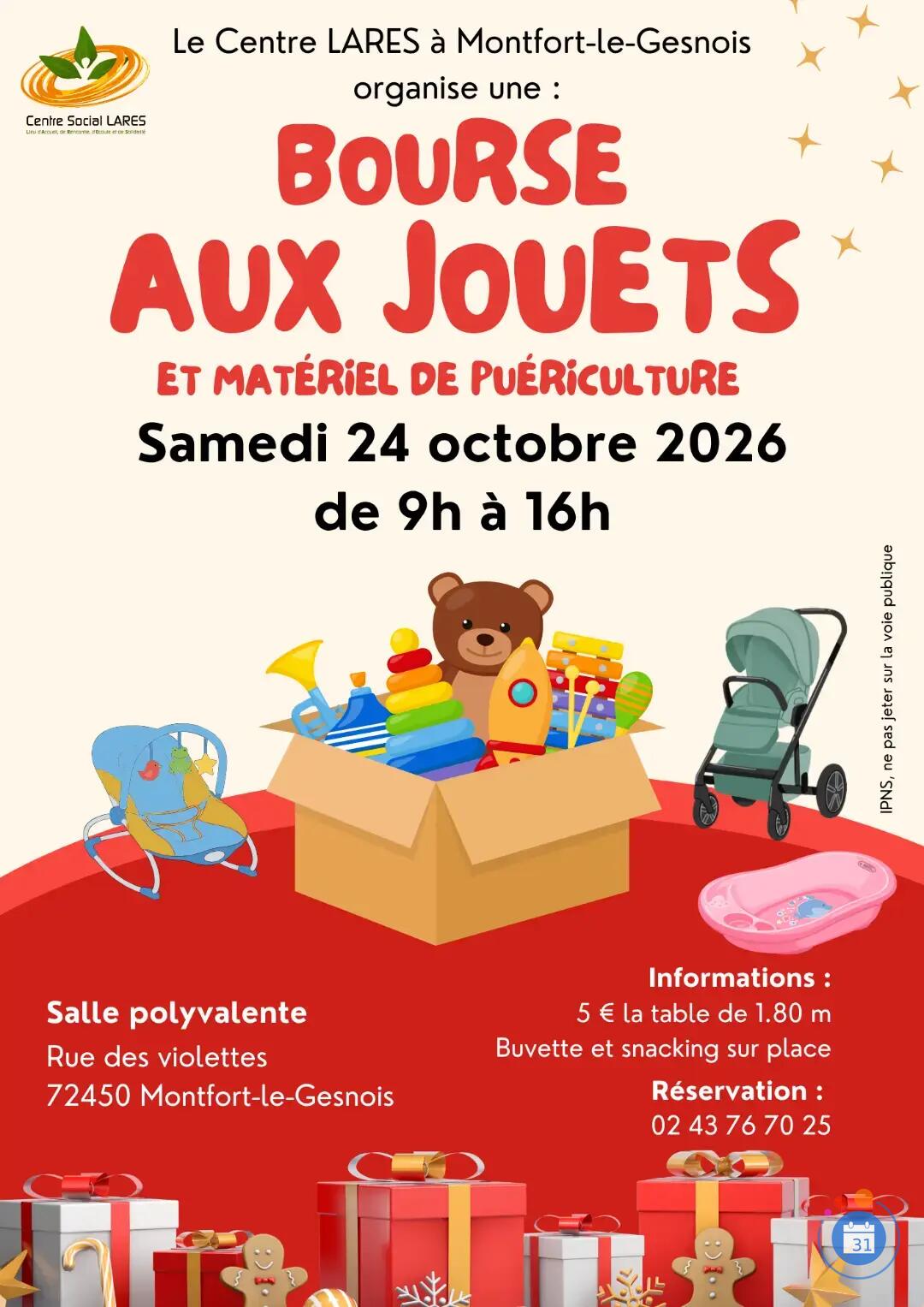 Image Bourse aux jouets et matériel de puériculture (photo 1)