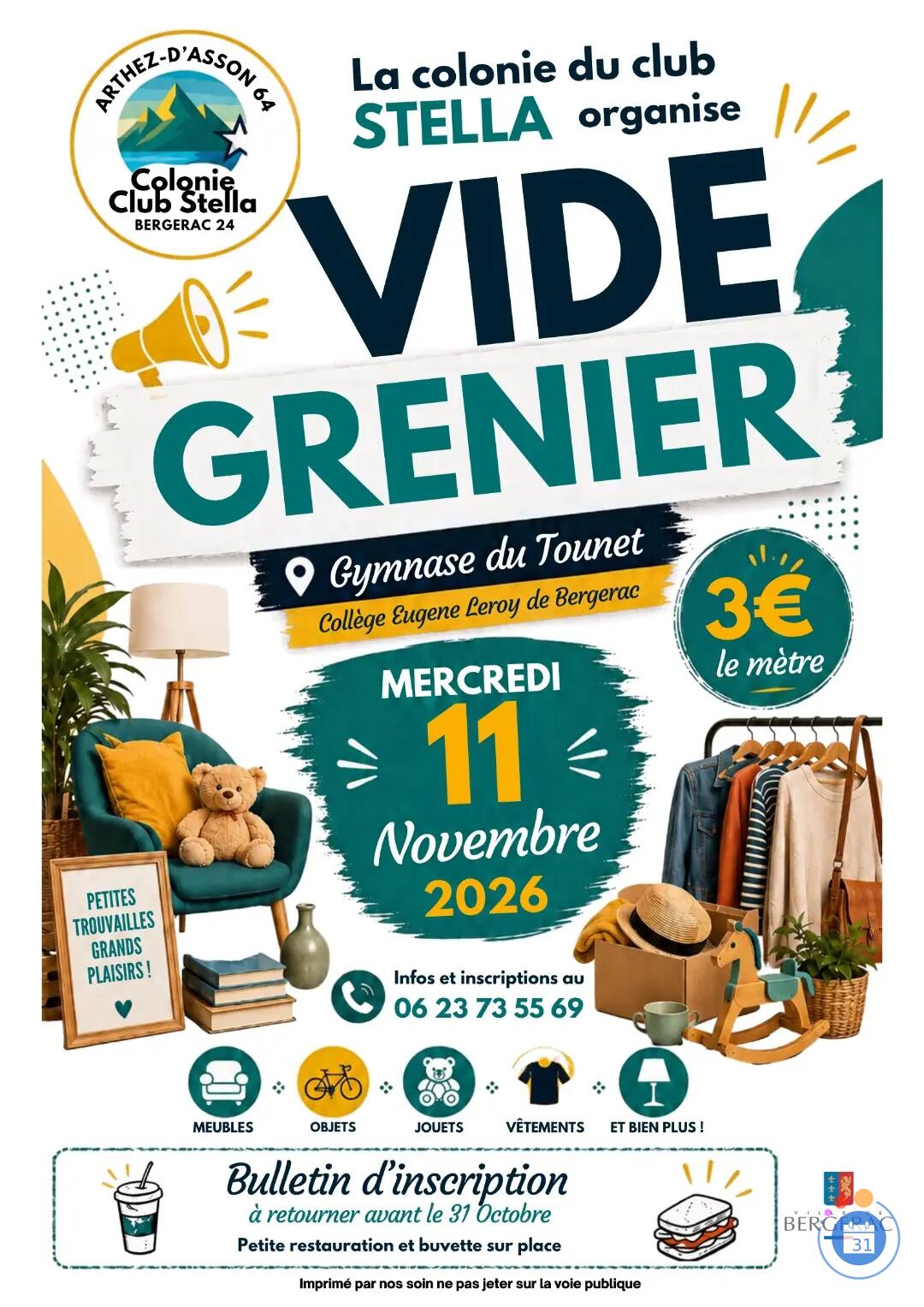 Image Vide Grenier de la Colonie du Club Stella (photo 1)