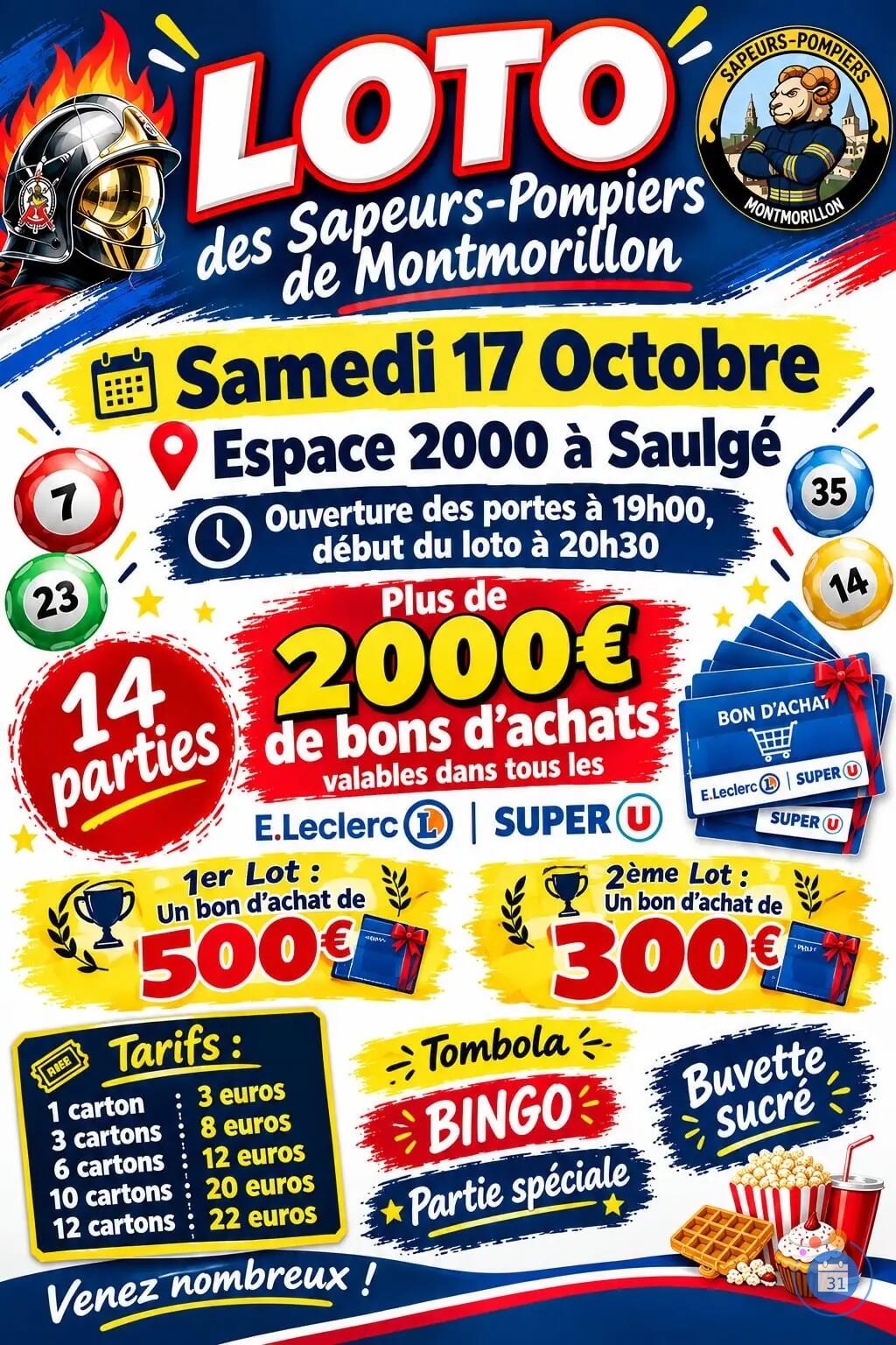 Image Loto des Sapeurs-Pompiers de Montmorillon (photo 1)