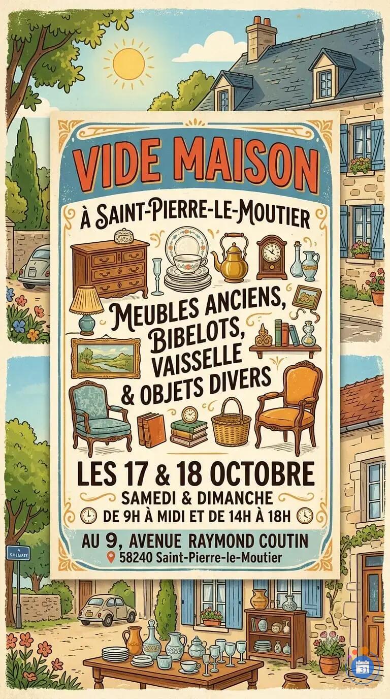 Image Vide maison St Pierre le Moutier (photo 1)