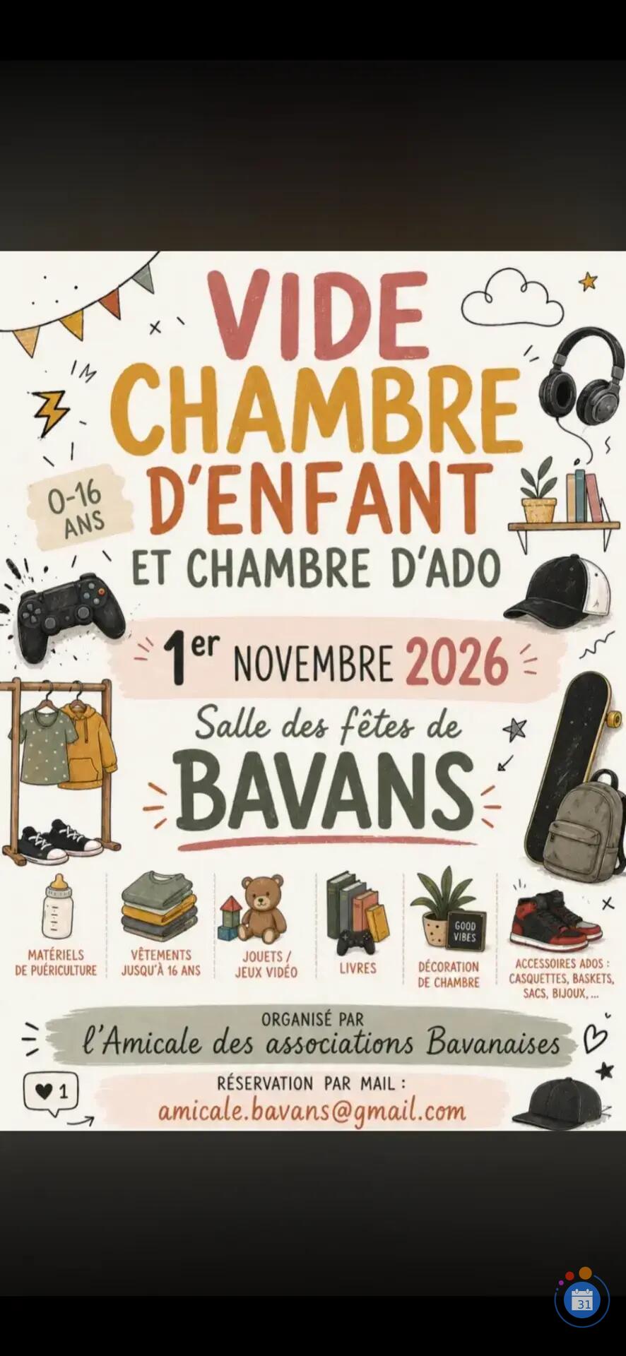 Image Vide chambre enfant et ado (photo 1)