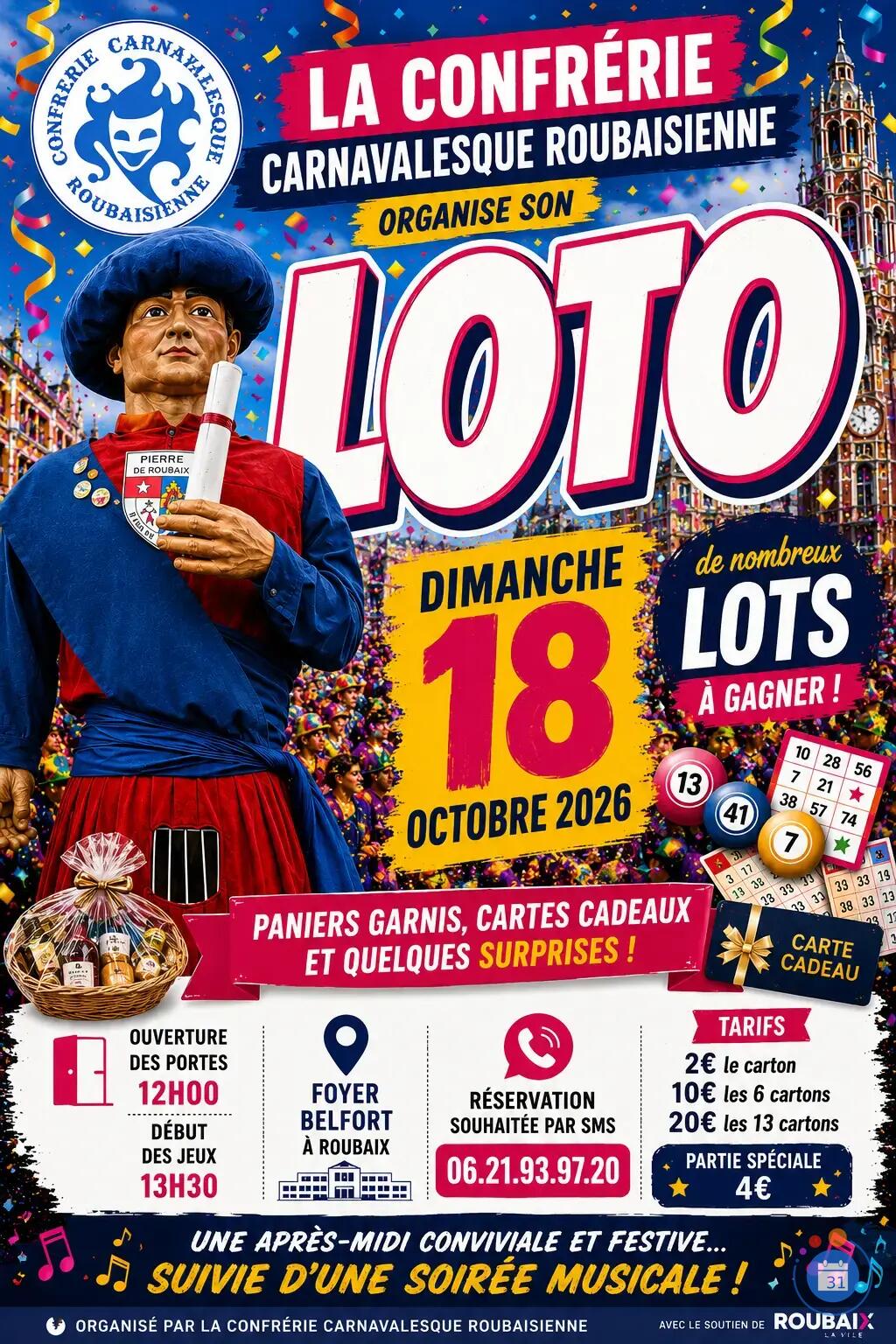 Flyer Loto du Carnaval