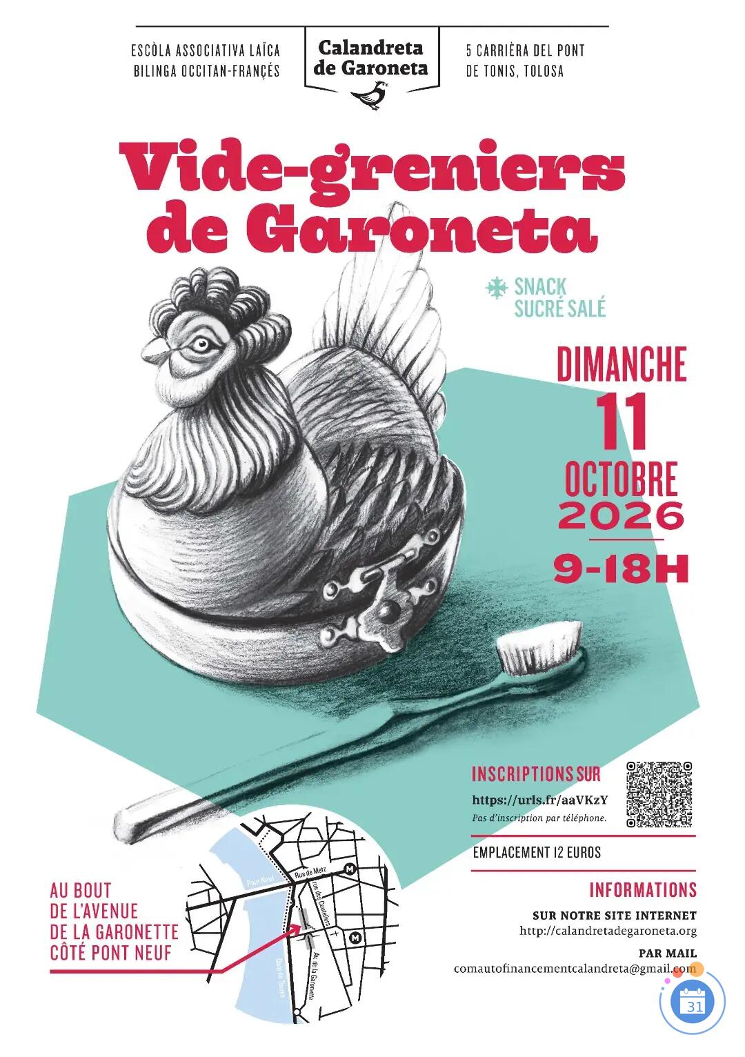 Image Vide greniers de Calandreta de Garoneta (reporté au 11 octobre) (photo 1)