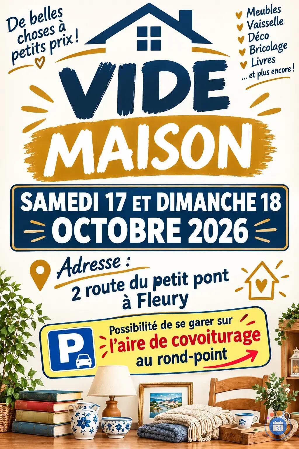 Image Vide maison 2 Route du petit pont a Fleury (photo 1)