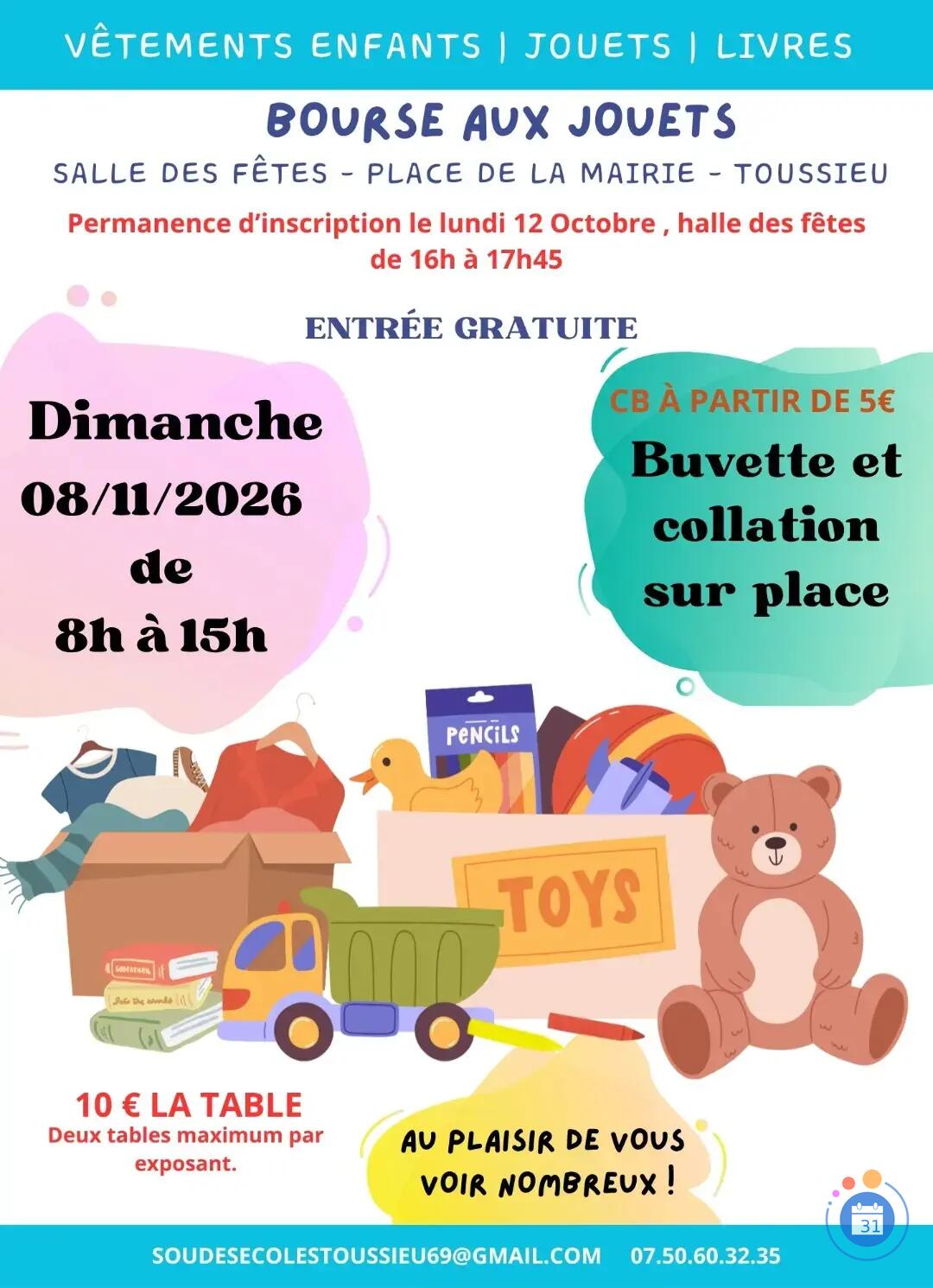 Image BOURSE AUX JOUETS TOUSSIEU (photo 1)