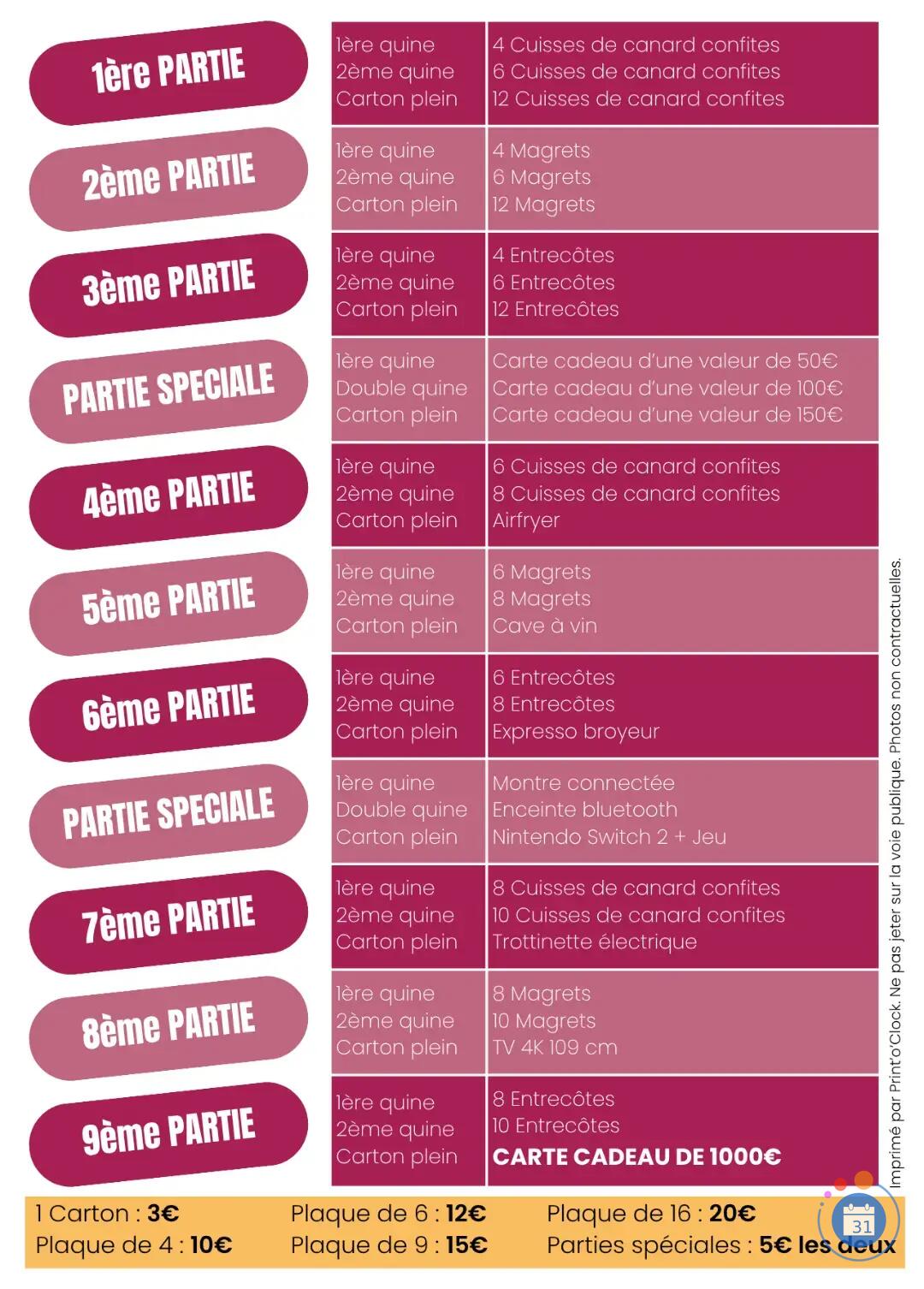 Image Grand Loto du comité des fêtes de Mazères – 4500 € de lots (photo 4)