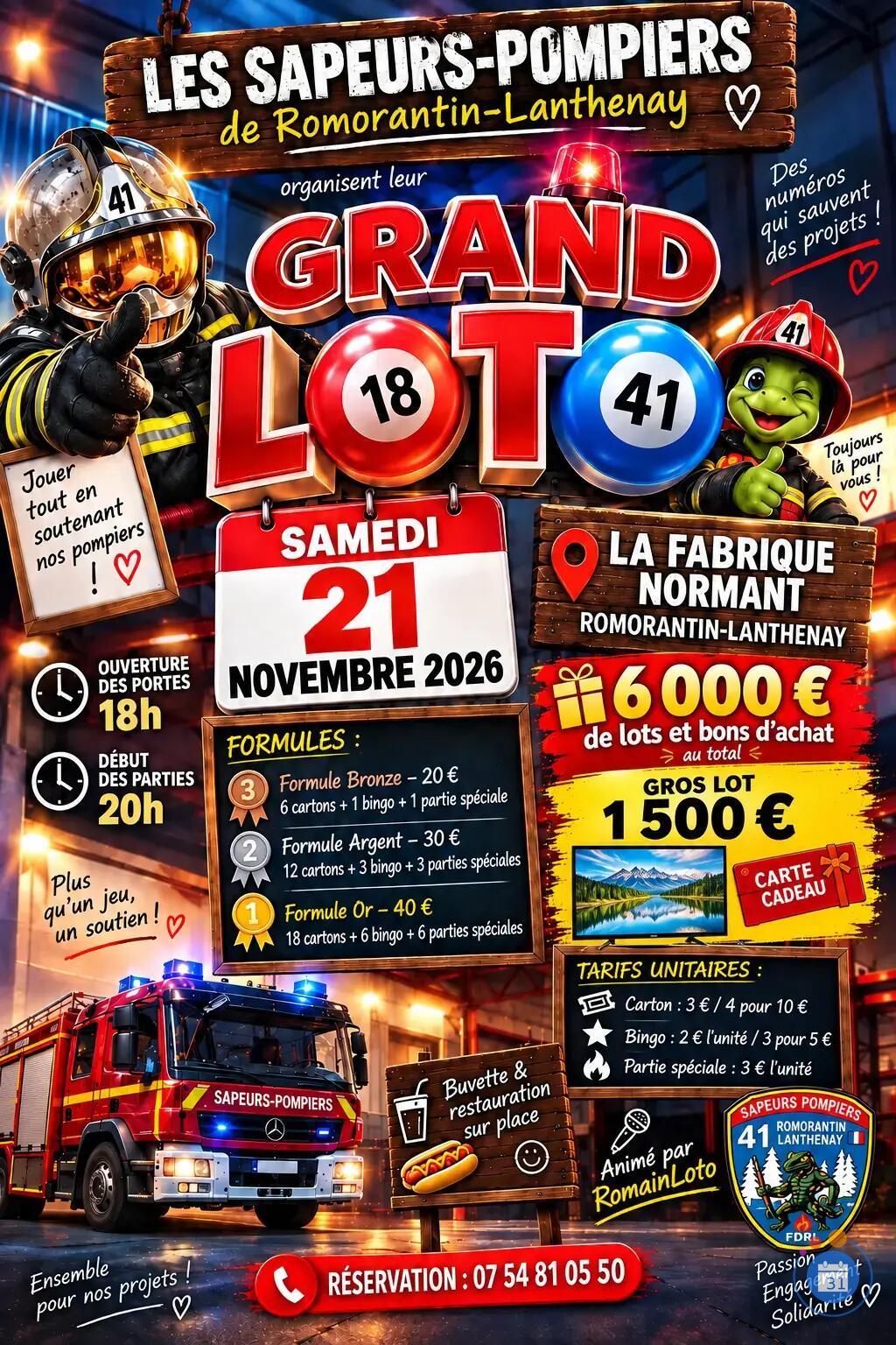 Image Grand Loto des Sapeurs Pompiers de Romorantin (photo 1)