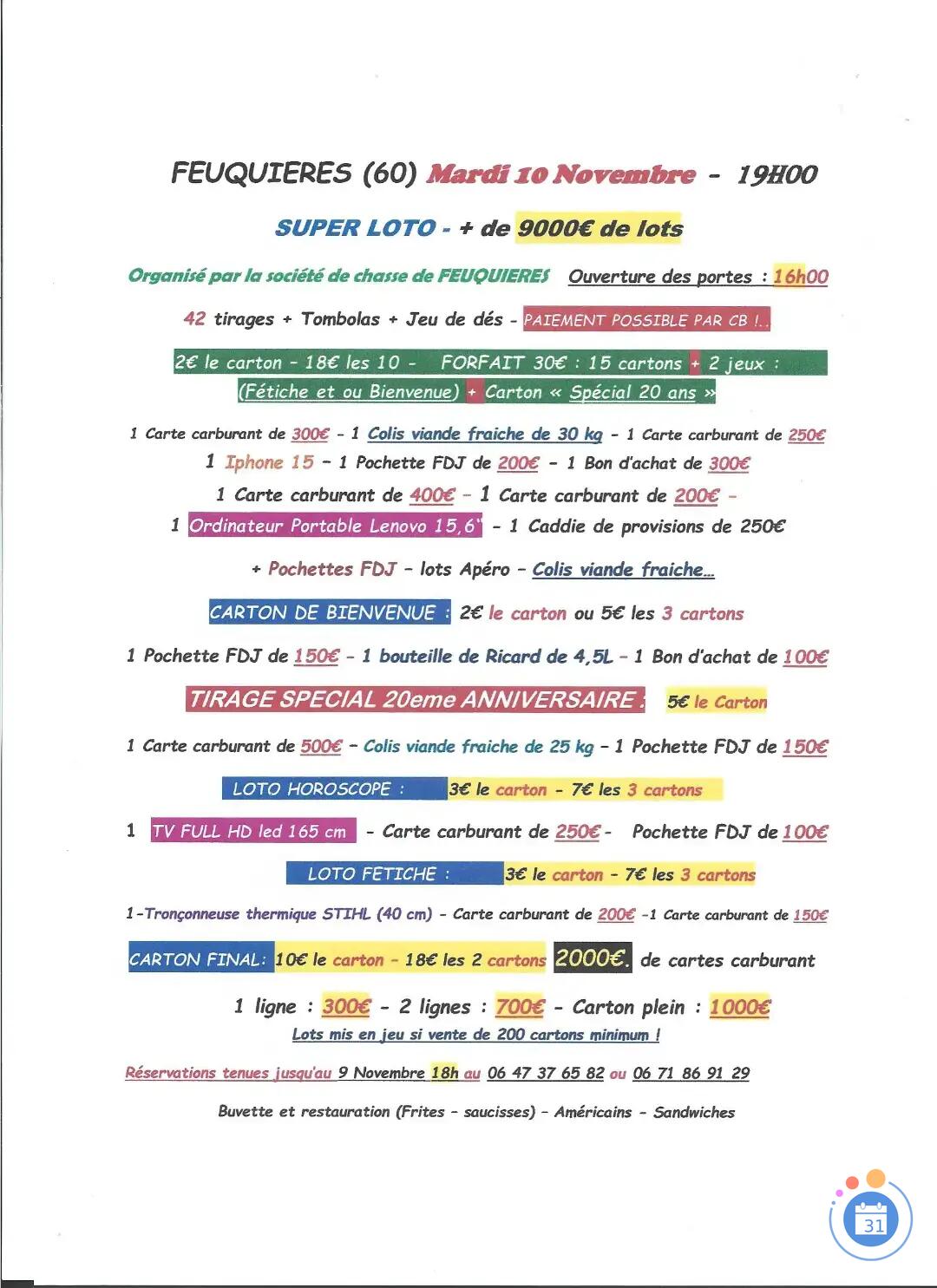Image LOTO SPECIAL POUVOIR D'ACHAT (photo 1)