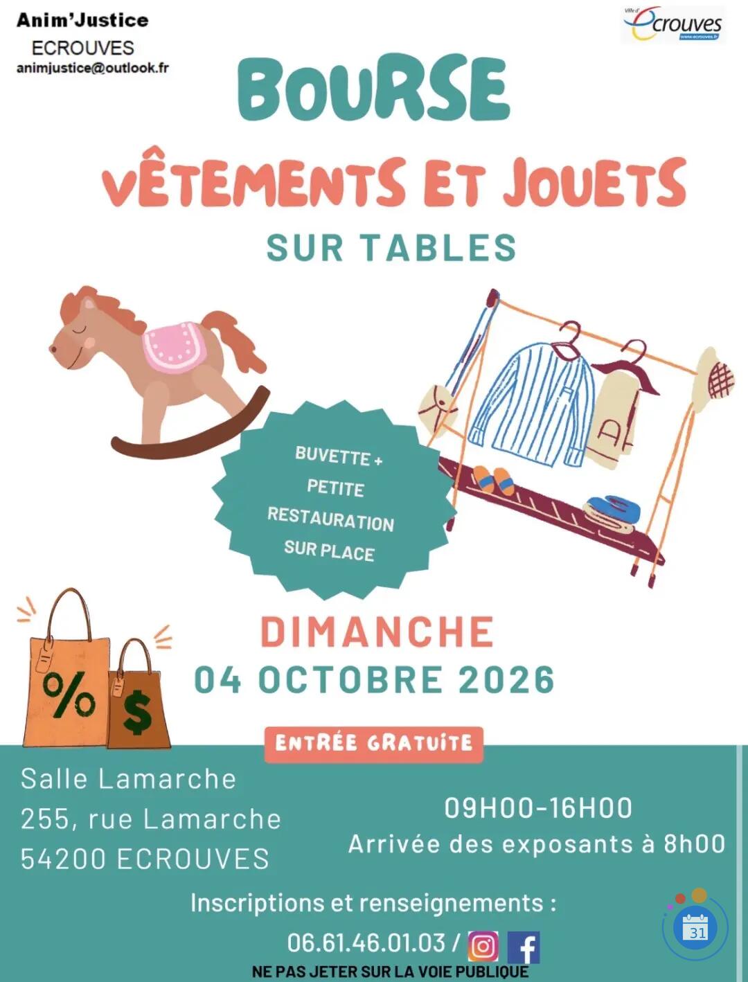 Image Bourse aux vêtements (adultes et enfants) et jouets (photo 1)