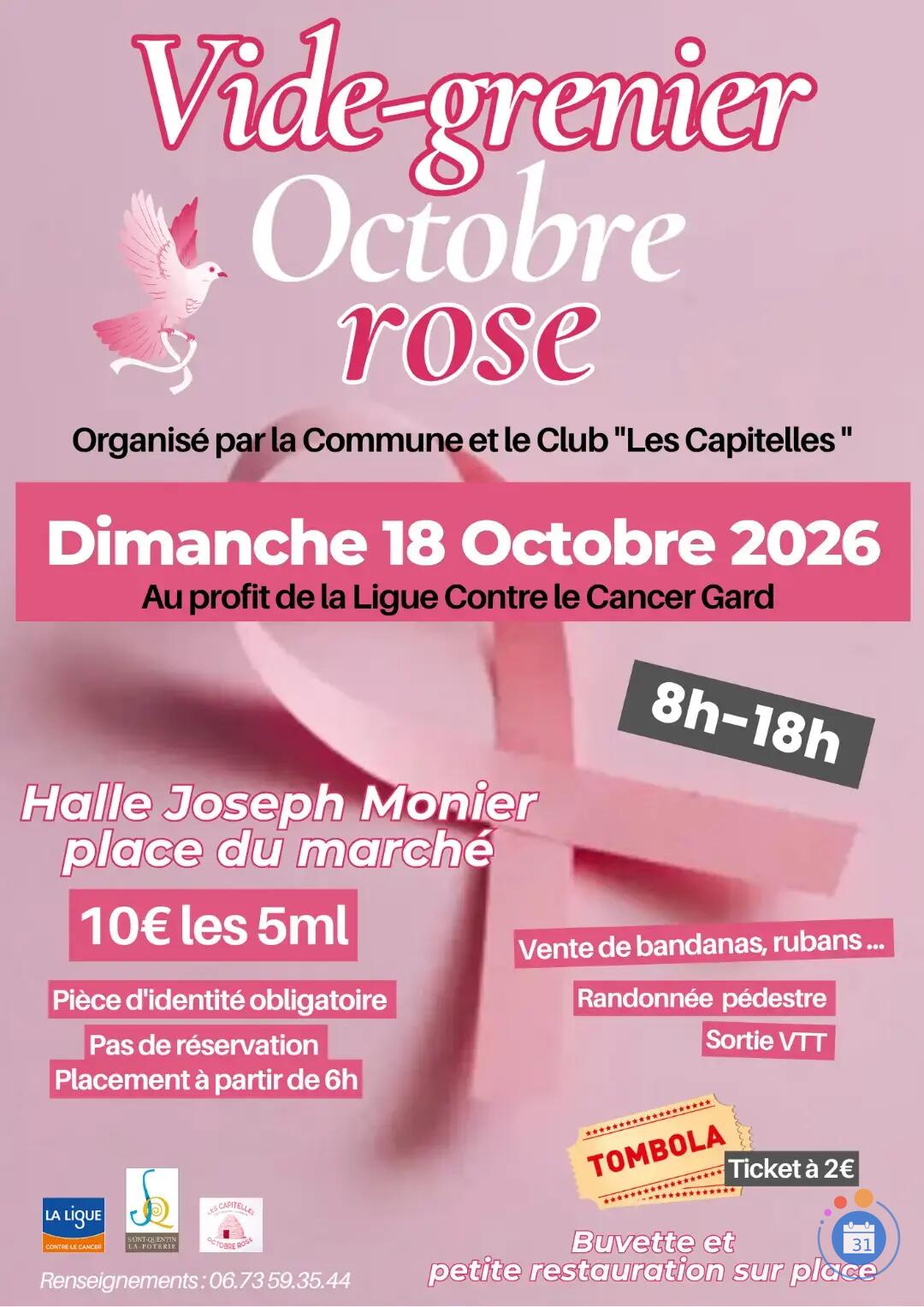 Image Vide-grenier Octobre Rose (photo 1)