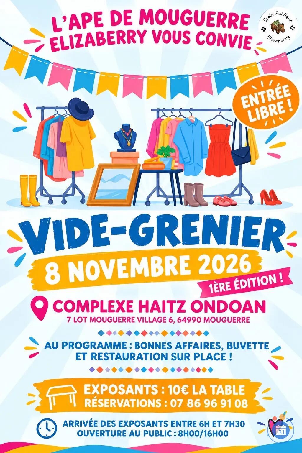Image Vide Grenier APE école publique Elizaberri (photo 1)