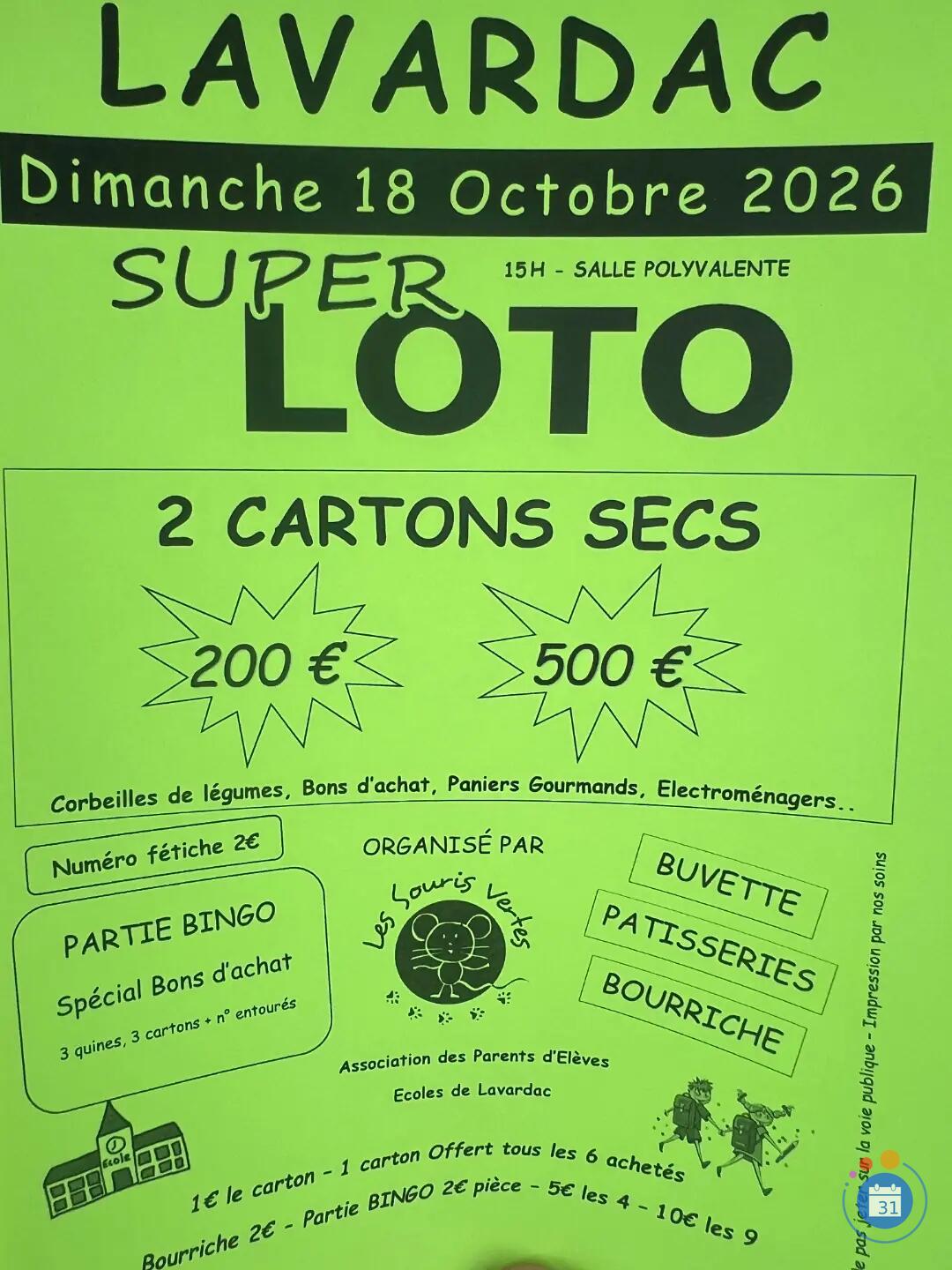 Image Loto de l’APE Les souris vertes (photo 1)