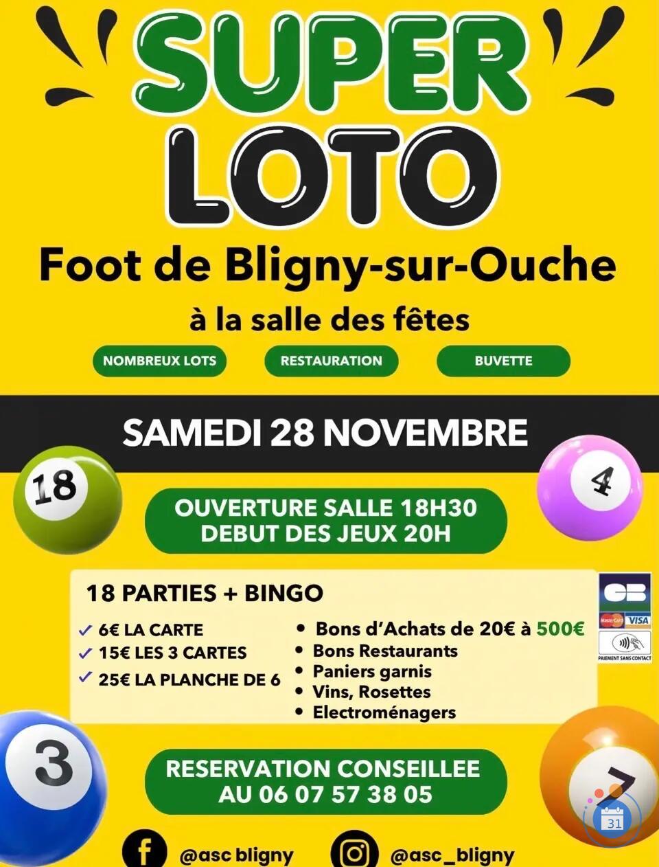 Image SUPER LOTO DU FOOT BLIGNY SUR OUCHE (photo 1)