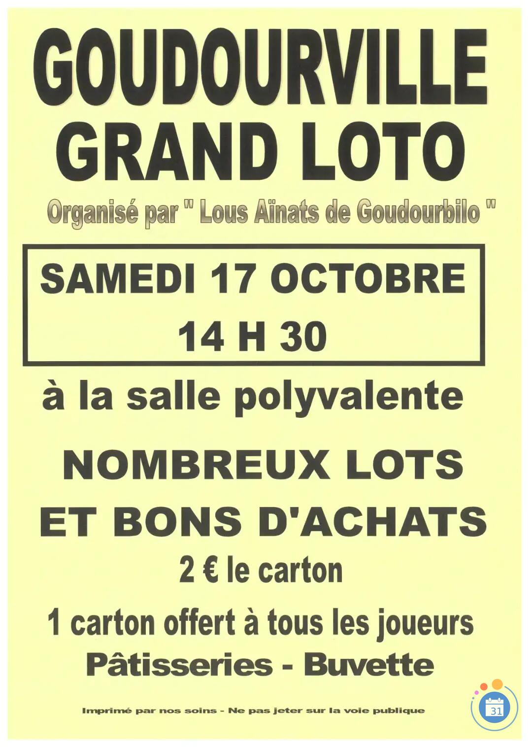 Flyer Loto du 17 octobre 2026