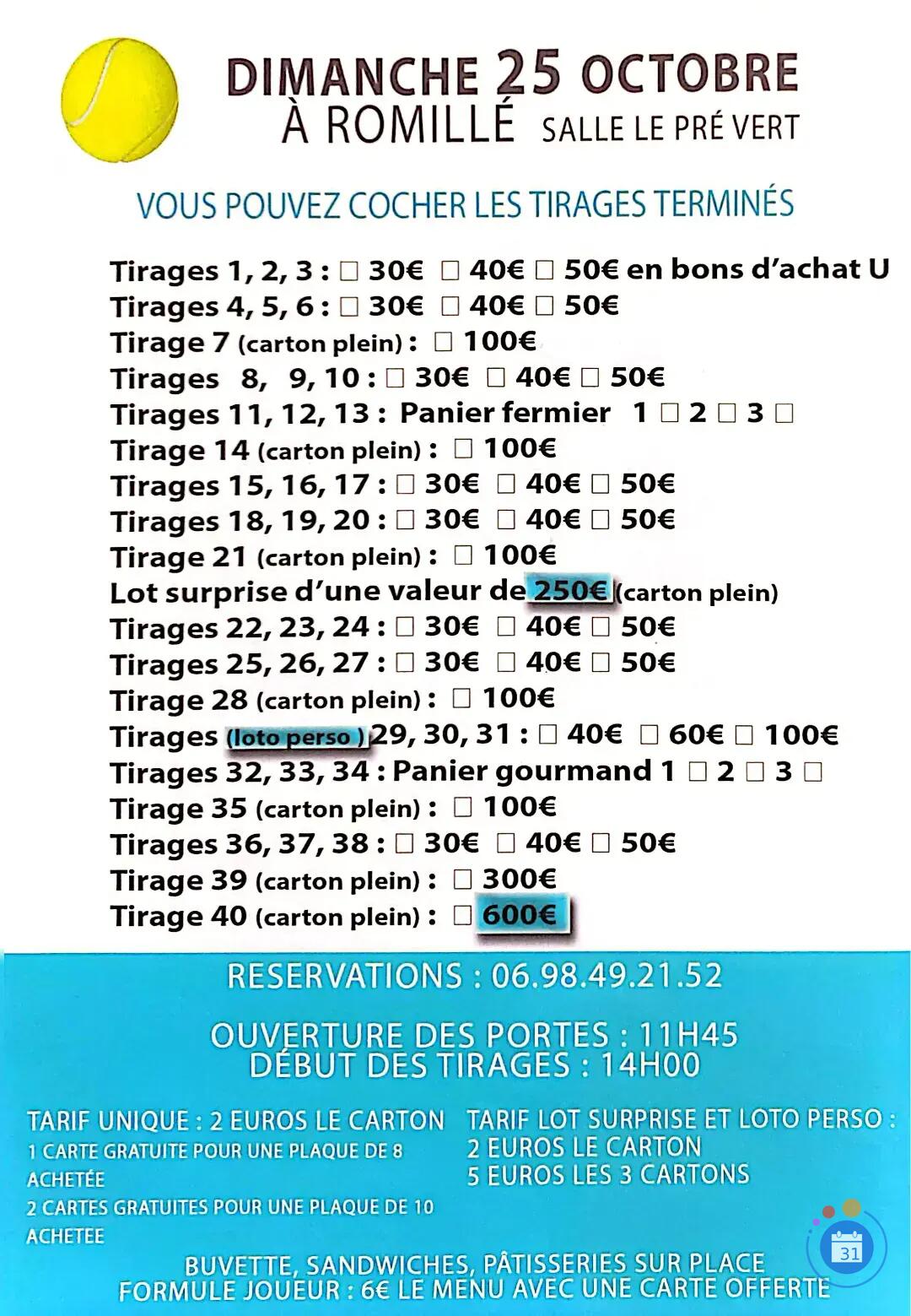 Image Super lot ASR Tennis Romillé avec JCO (photo 2)