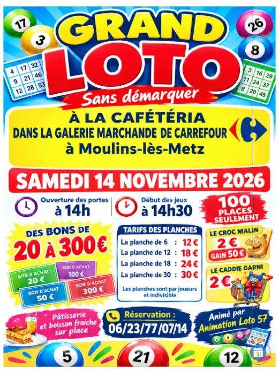 Flyer Loto Cafétéria CARREFOUR