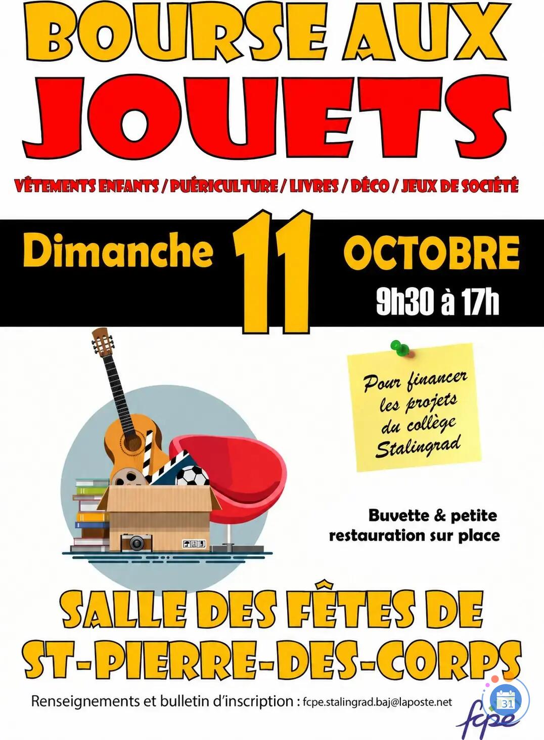Image Bourse aux jouets de la fcpe stalingrad (photo 1)