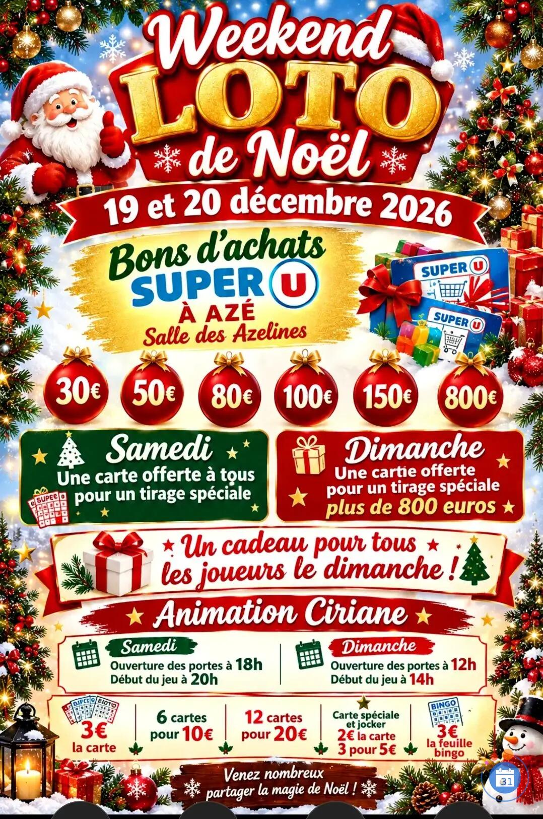 Flyer Loto animation ciriane