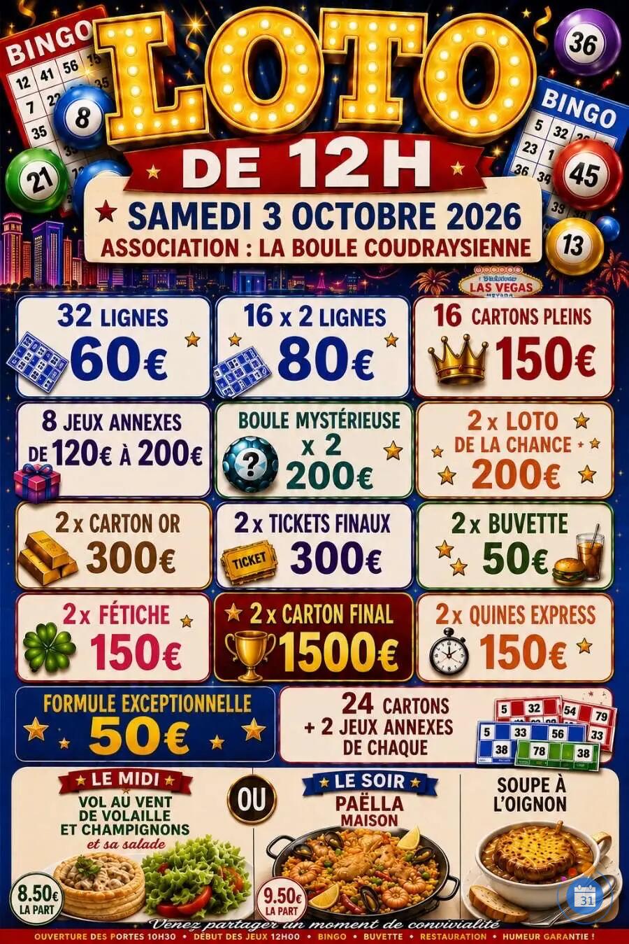 Image Loto Bresles 12h !!! (photo 1)