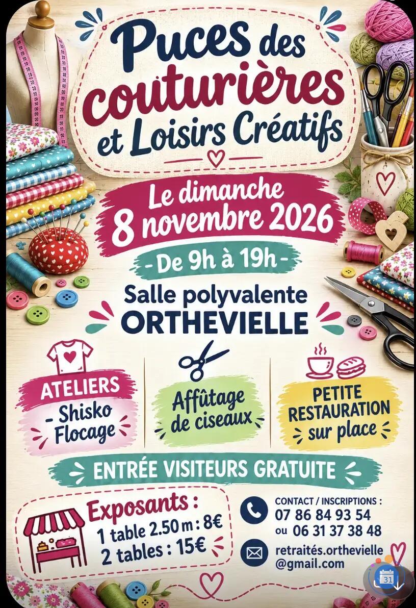 Image PUCES DES COUTURIERES ET DES LOISIRS CREATIFS (photo 1)