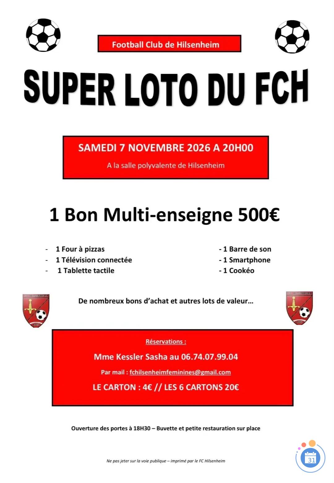 Image SUPER LOTO DU FCH (photo 1)