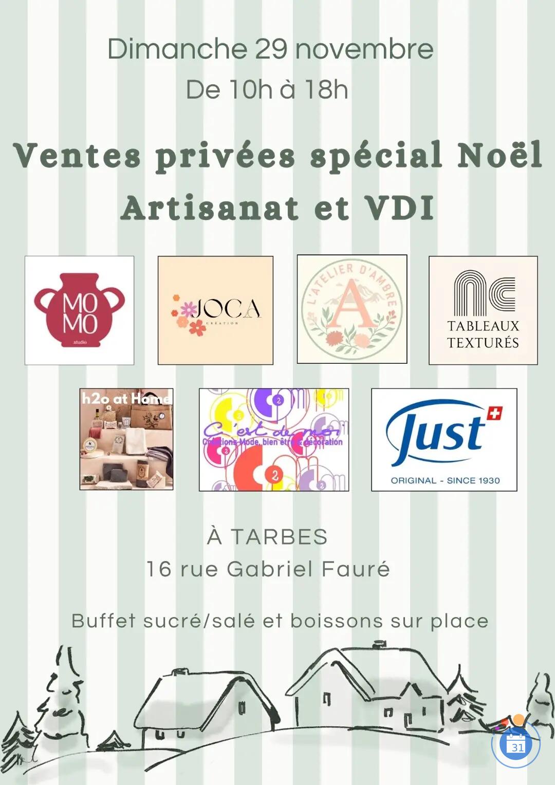 Image Ventes privées spécial Noël, artisanat et VDI (photo 1)