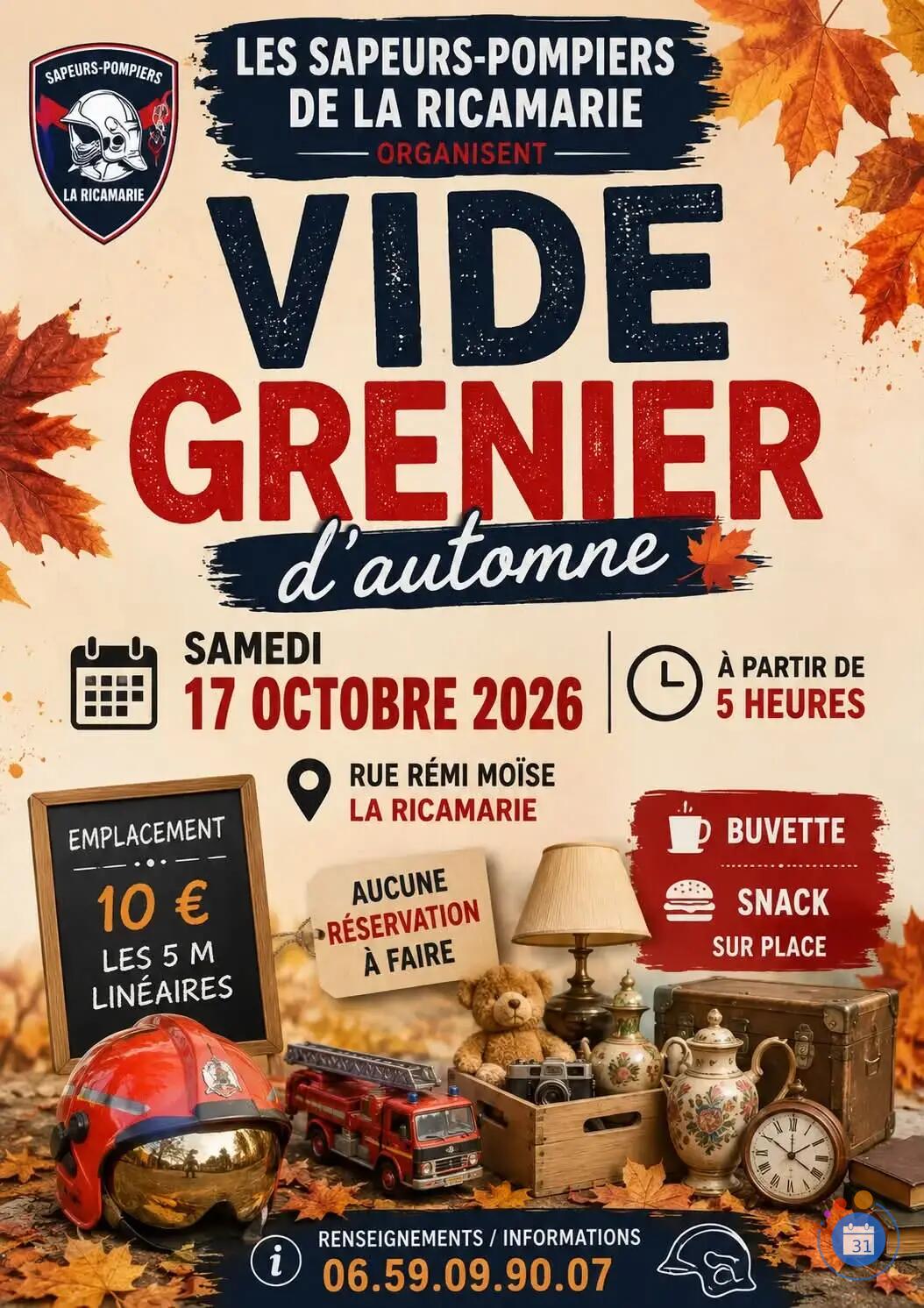 Image Vide Grenier des Sapeurs Pompiers de La Ricamarie (photo 1)