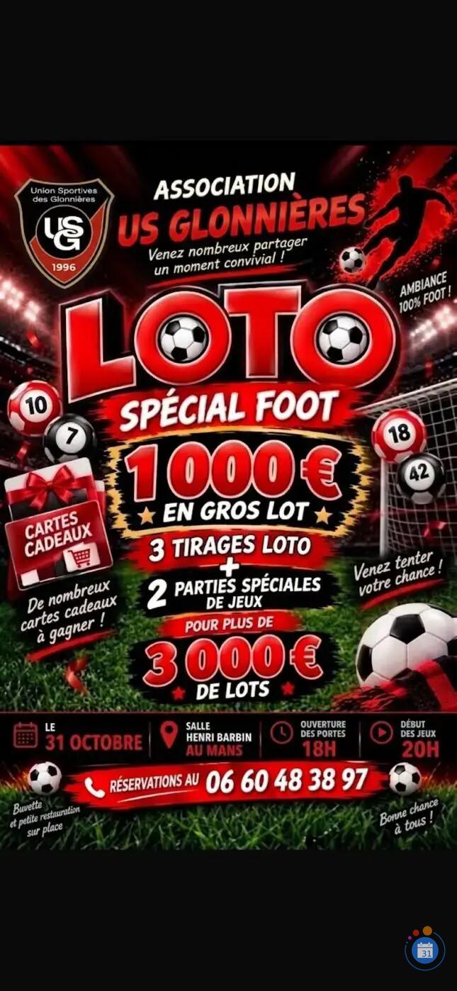 Flyer super loto US Glonnieres