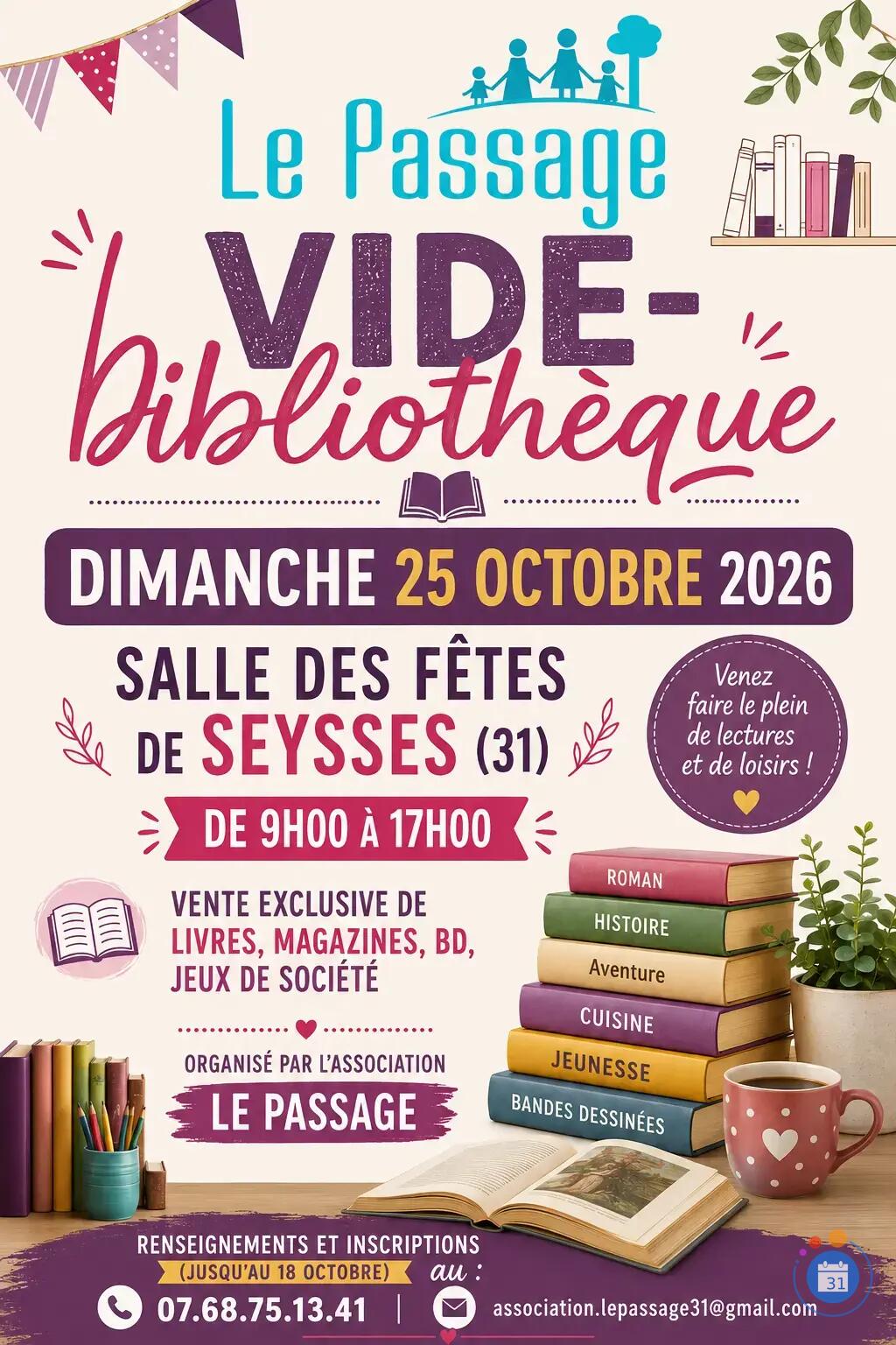 Image Vide-bibliothèque de l'association Le Passage (photo 1)