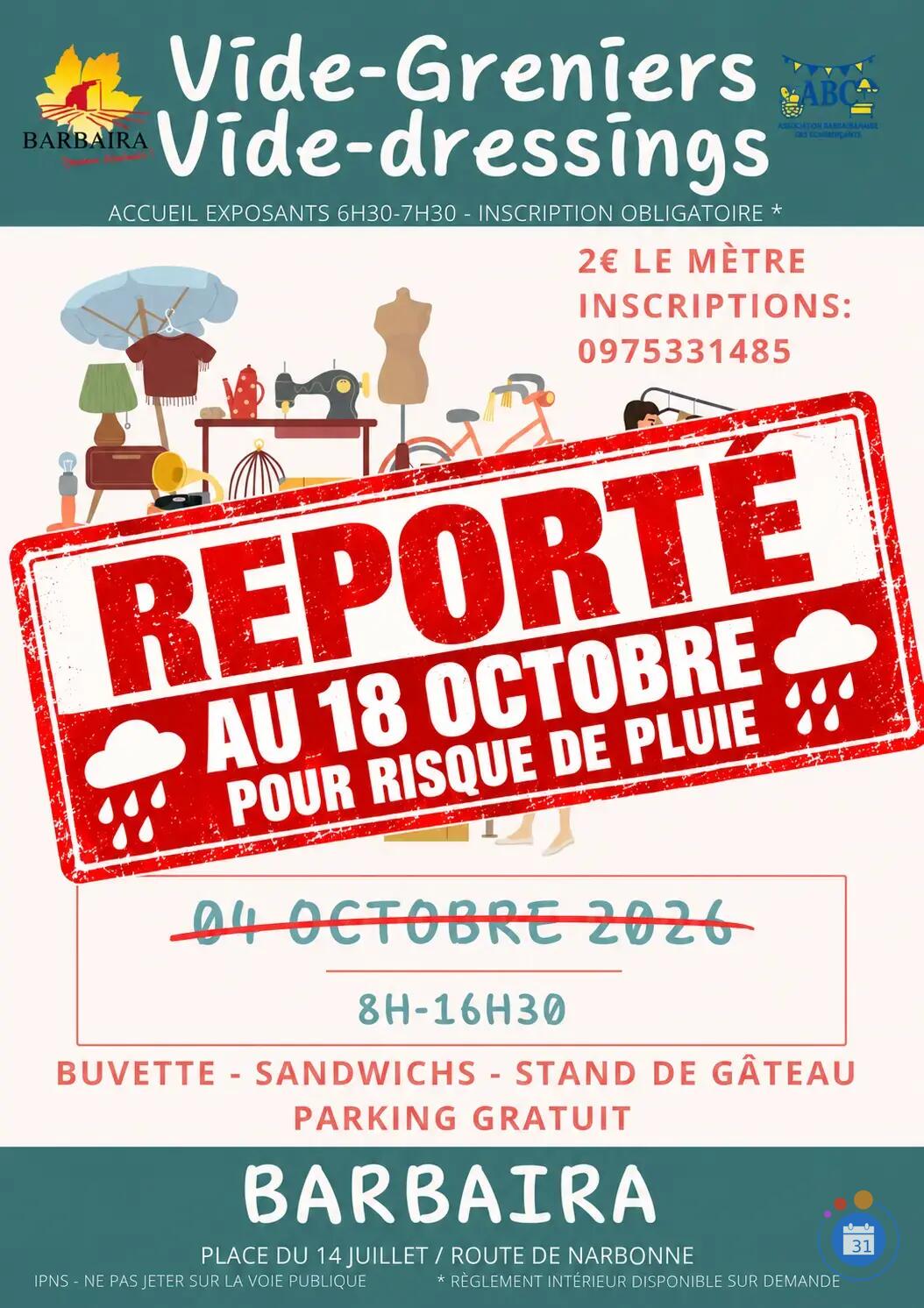 Image Grand vide greniers de barbaira (photo 1)