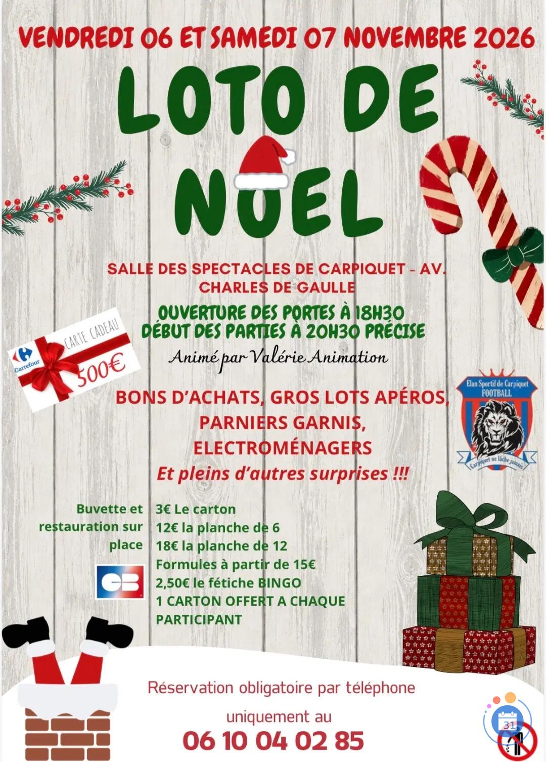 Flyer Loto de Noël