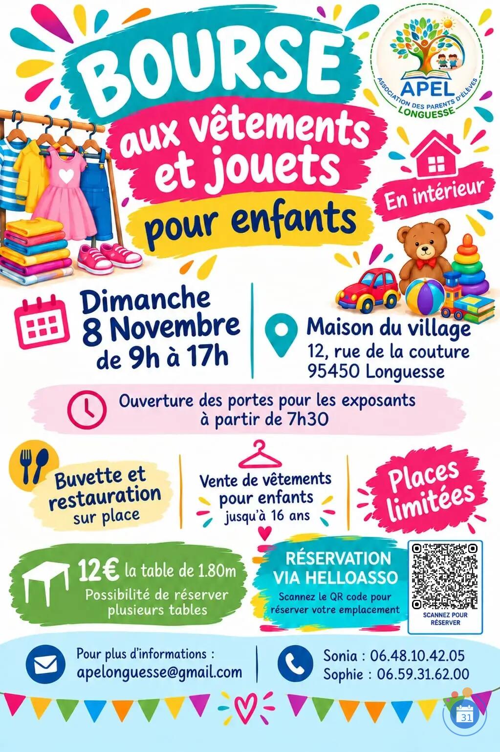 Image Bourse vêtements et jouets de Longuesse (photo 1)