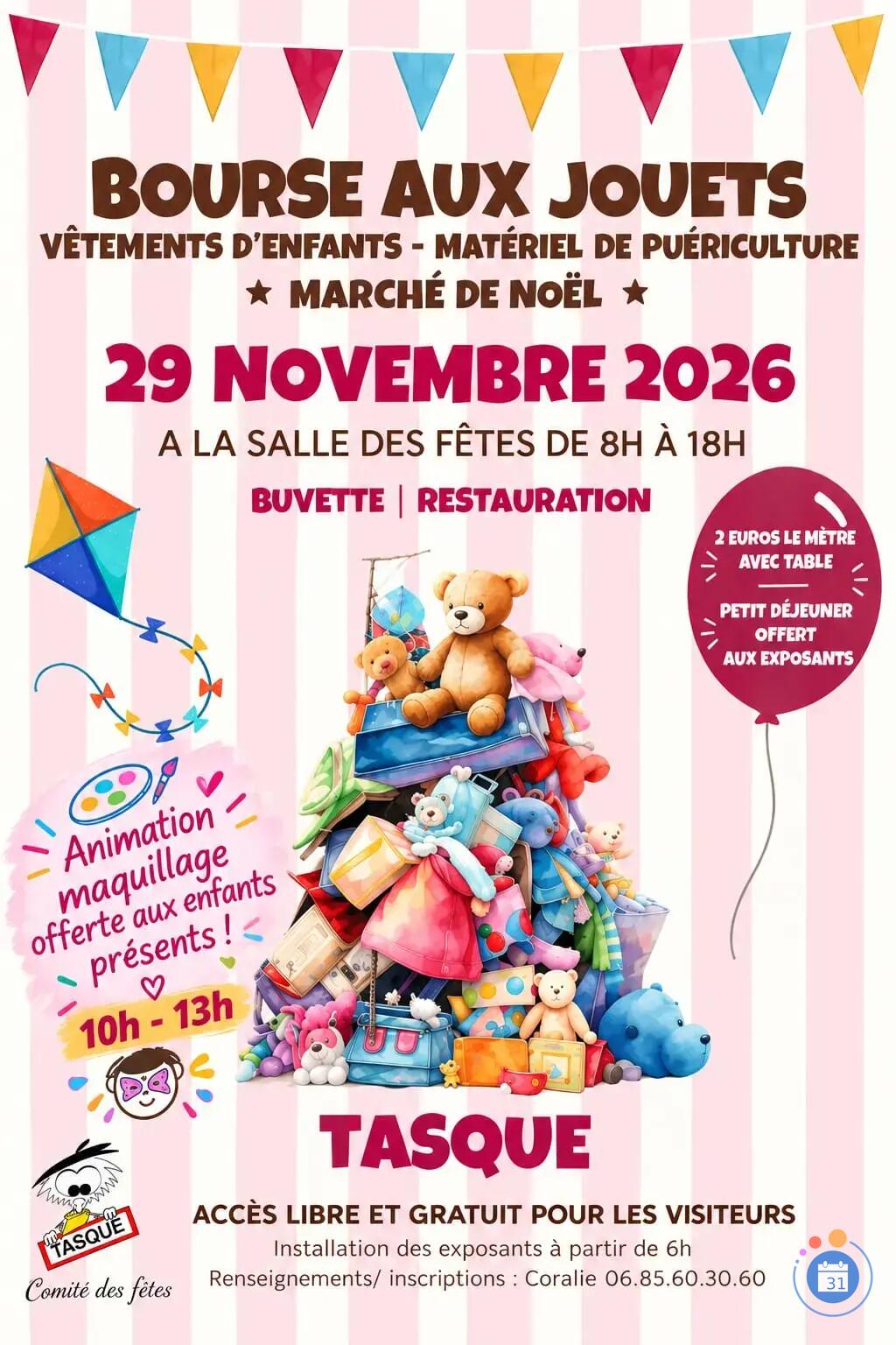 Image BOURSE AUX JOUETS ET MARCHÉ DE NOEL (photo 1)